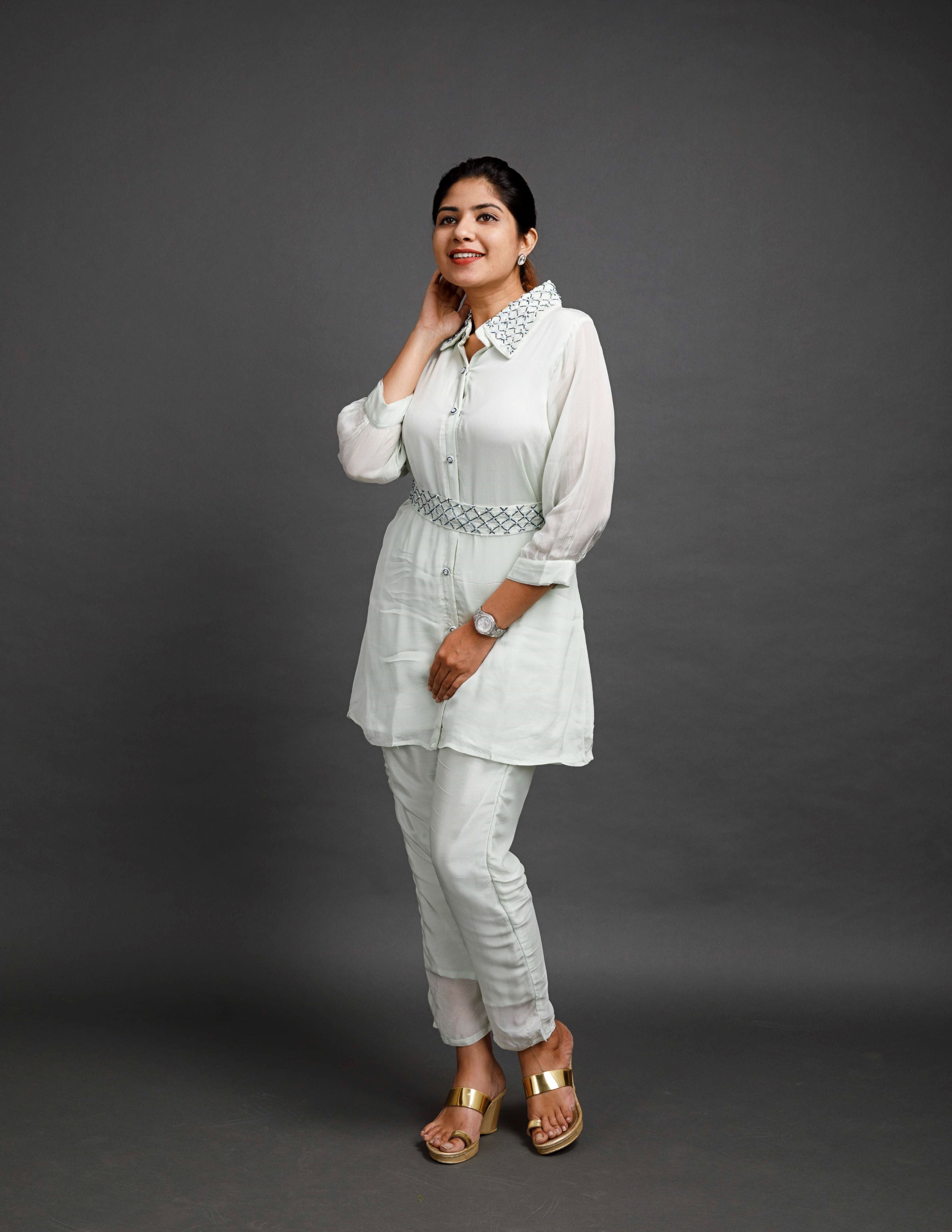 "CRYSTAL COLLECTION" Chinnon Coord Set | KurtiSwag