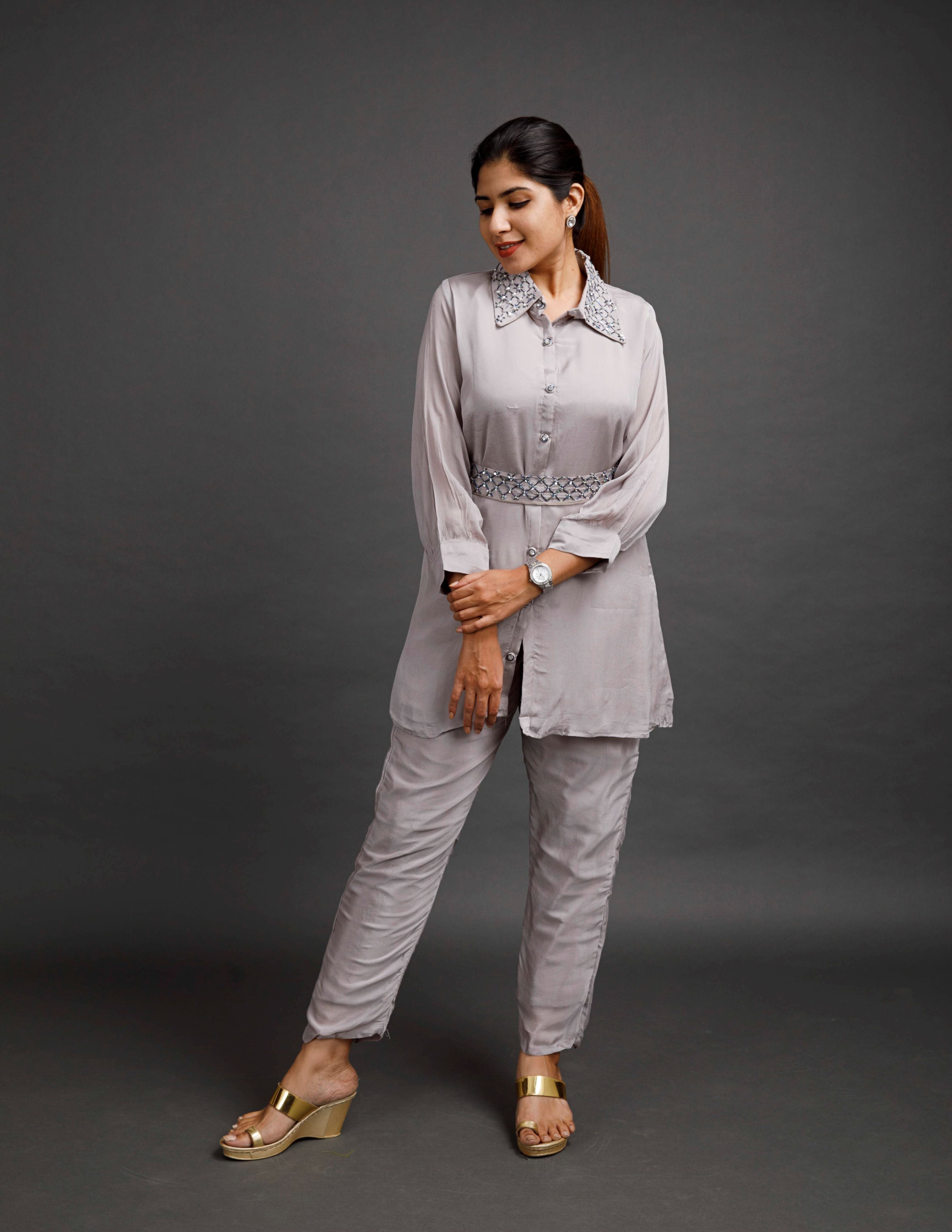 "CRYSTAL COLLECTION" Chinnon Coord Set | KurtiSwag