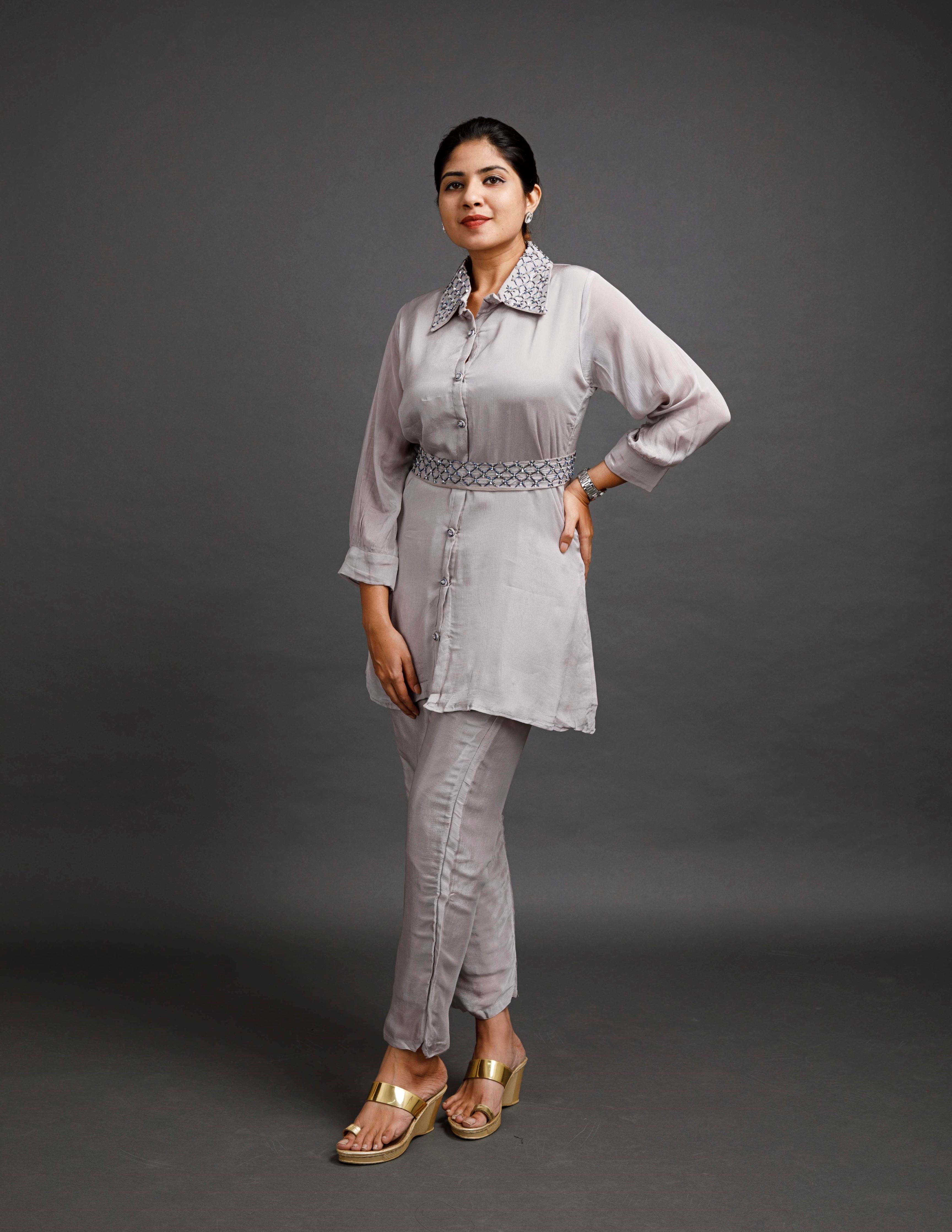 "CRYSTAL COLLECTION" Chinnon Coord Set | KurtiSwag
