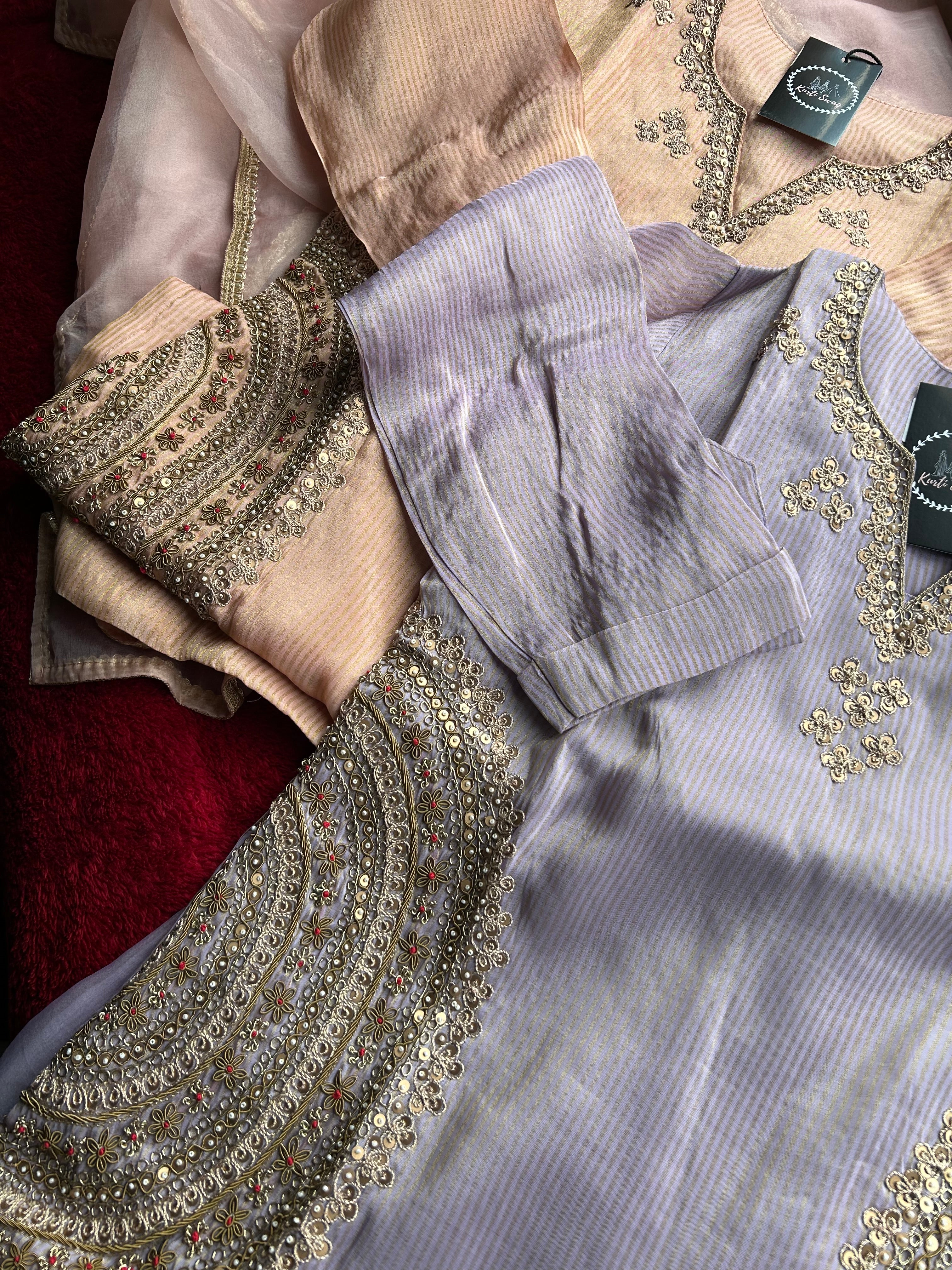 “RUSHALI” Premium Tissue Sharara Set ✨💕 | KurtiSwag