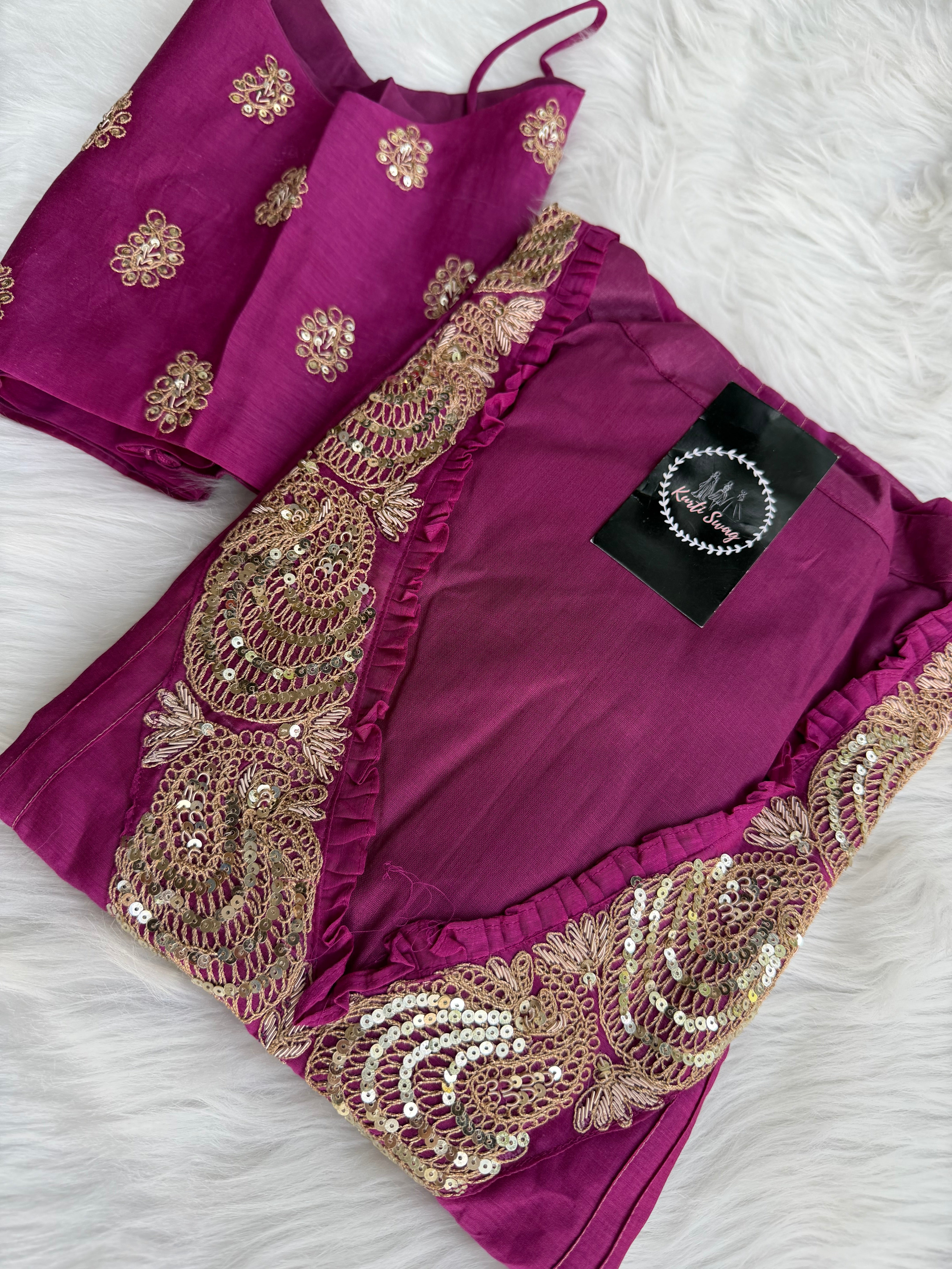 “TULSI” Designer Kurta Pant Set In Mul Chanderi ✨♥️ | KurtiSwag