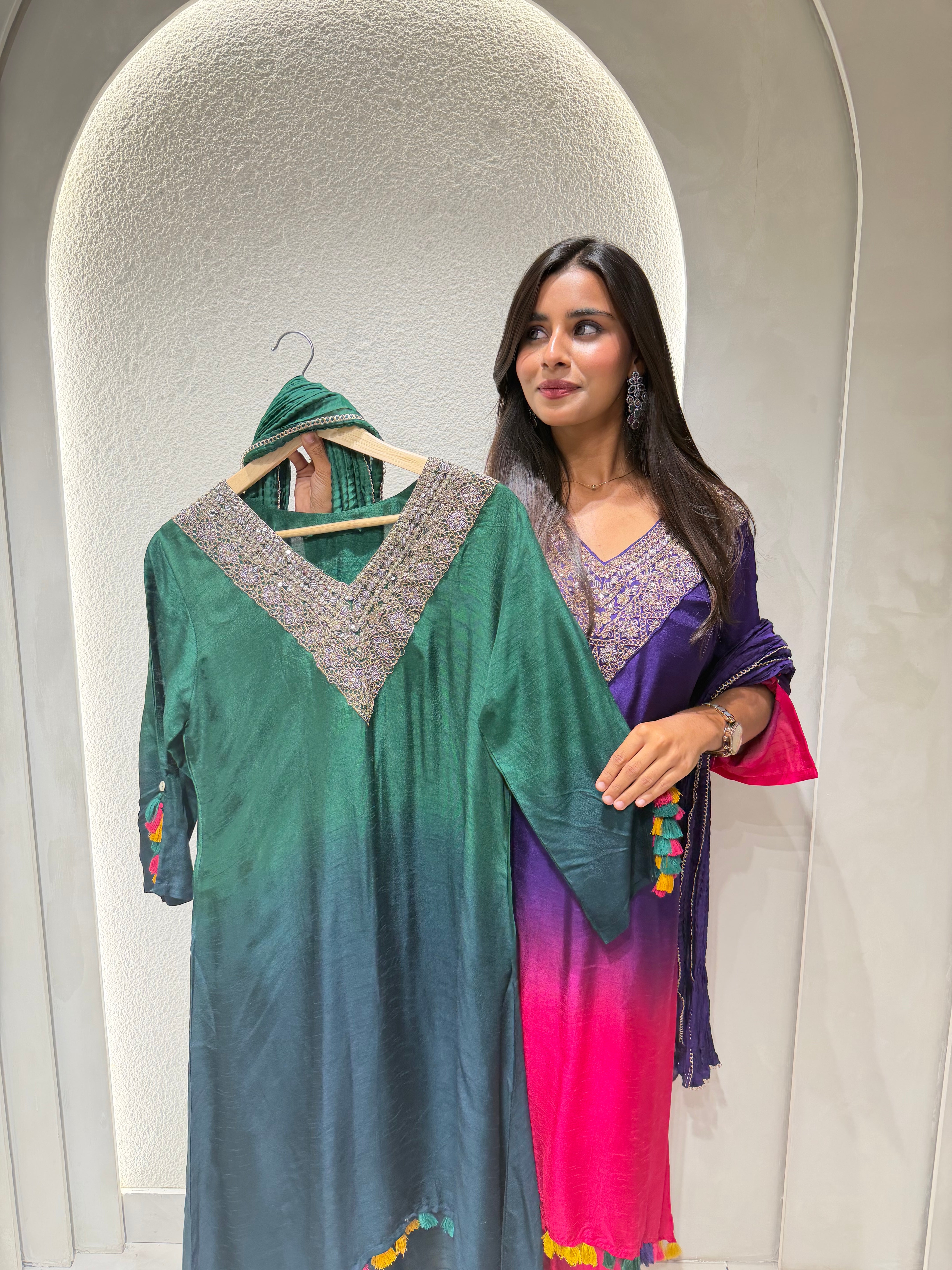 “OMBRE AURA EDIT” Indowestern Edit ✨🧿 | KurtiSwag