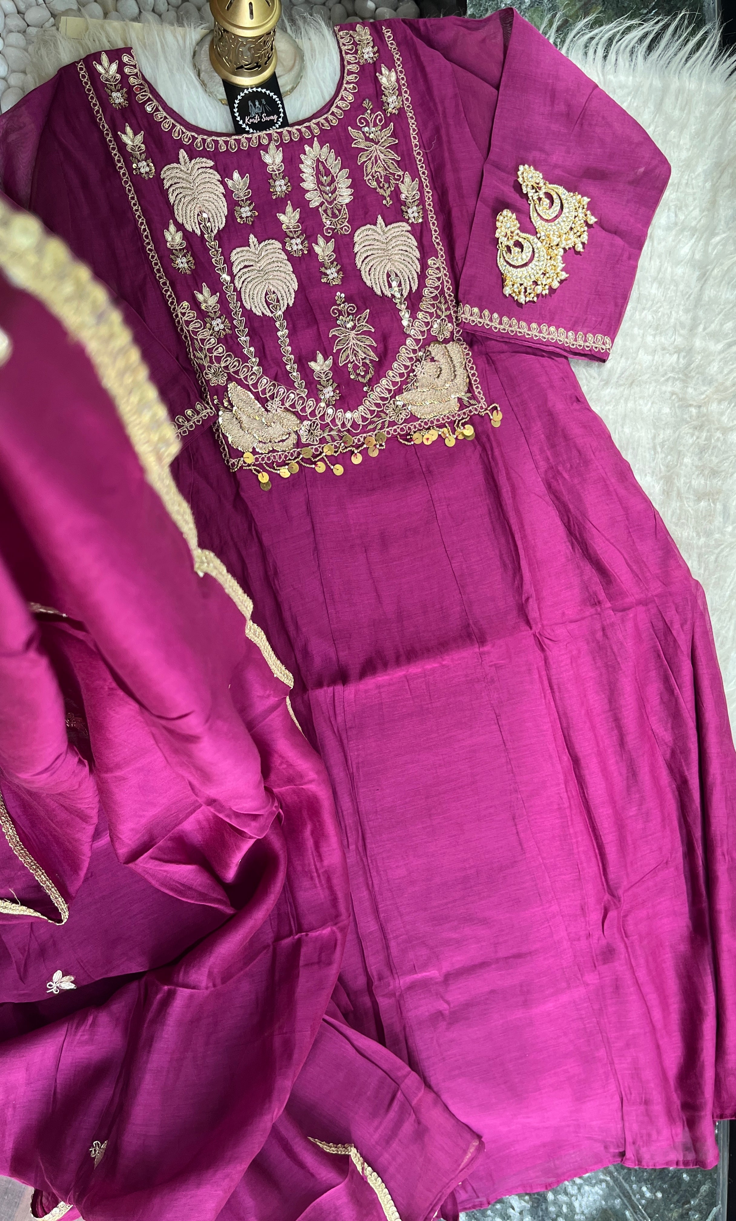 “ANURADHA” Festive Suit Set In Mul Chanderi ✨💕 | KurtiSwag