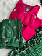 “SHAMA” Pure Chanderi Festive Wear Suit Set ✨🩷 | KurtiSwag