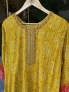 “YELLOW MELLOW” Premium Silk Kurta With Tassels ✨ | KurtiSwag
