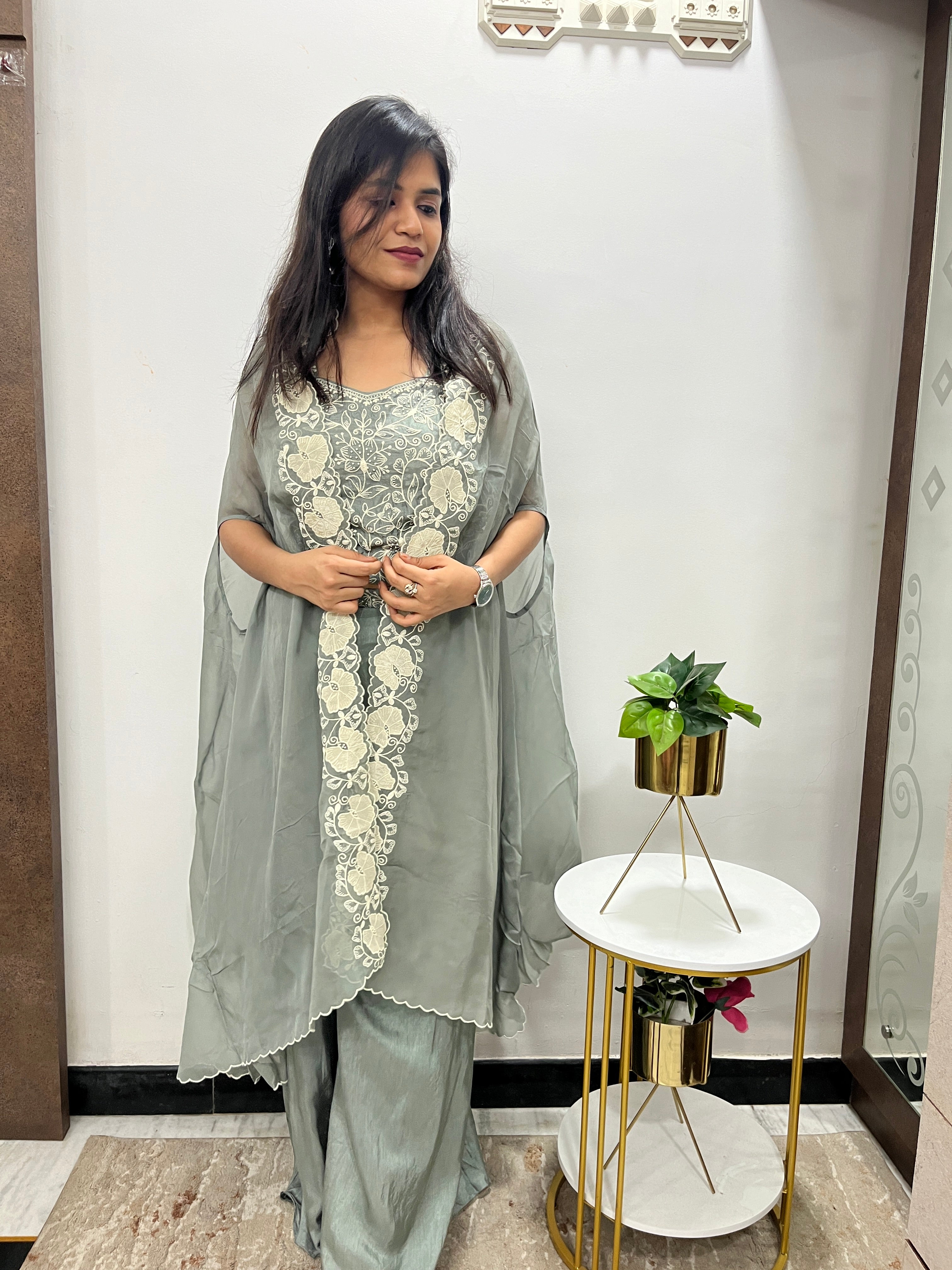 “RISHU” Indowestern Cape Set ✨ | KurtiSwag
