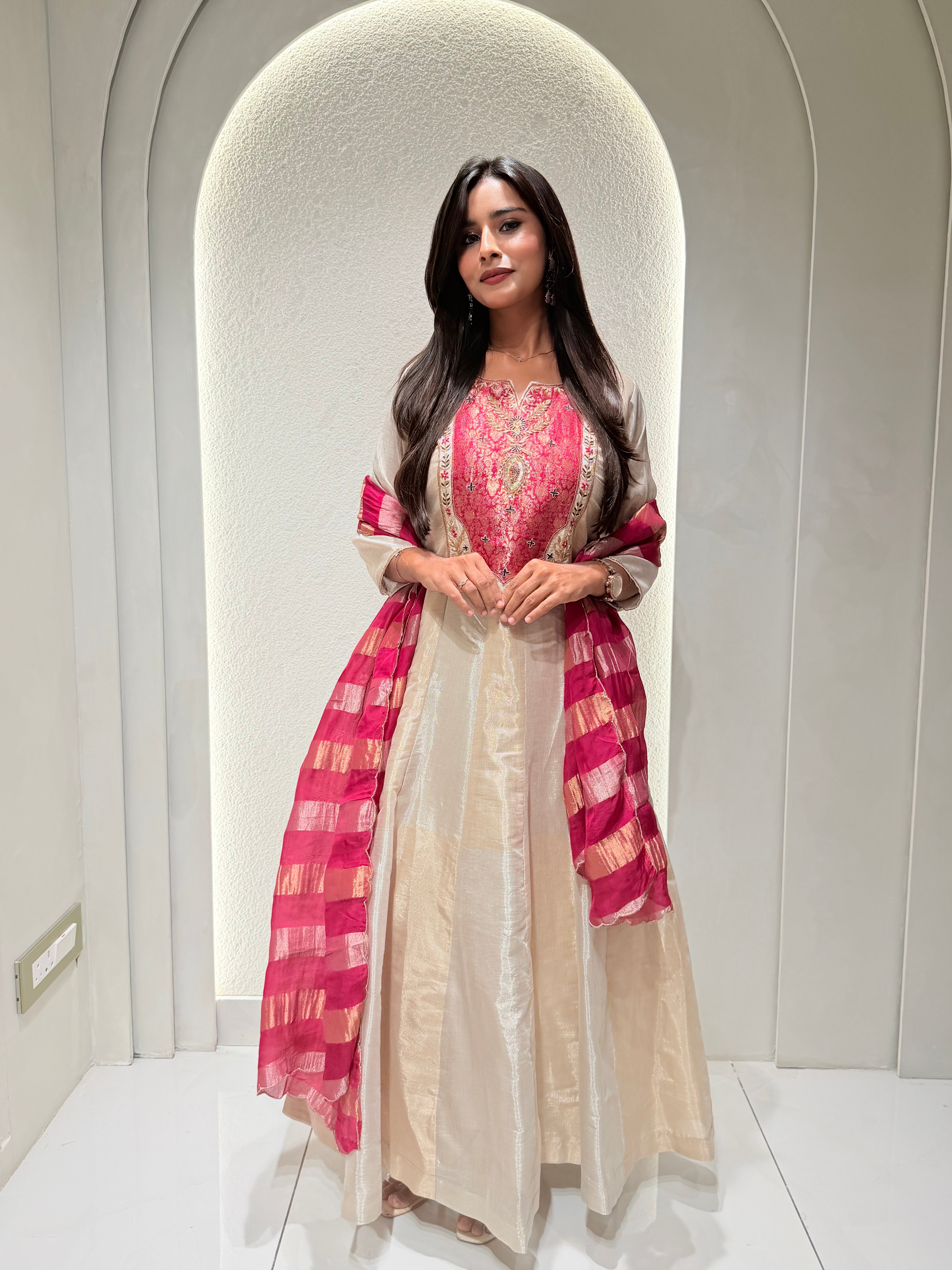 “ZAARA” Premium Tissue Anarkali Suit Set ✨💕 | KurtiSwag