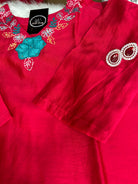 “RUHANI BLOSSOM” Pure Chanderi Suit Set In Red ❤️ | KurtiSwag