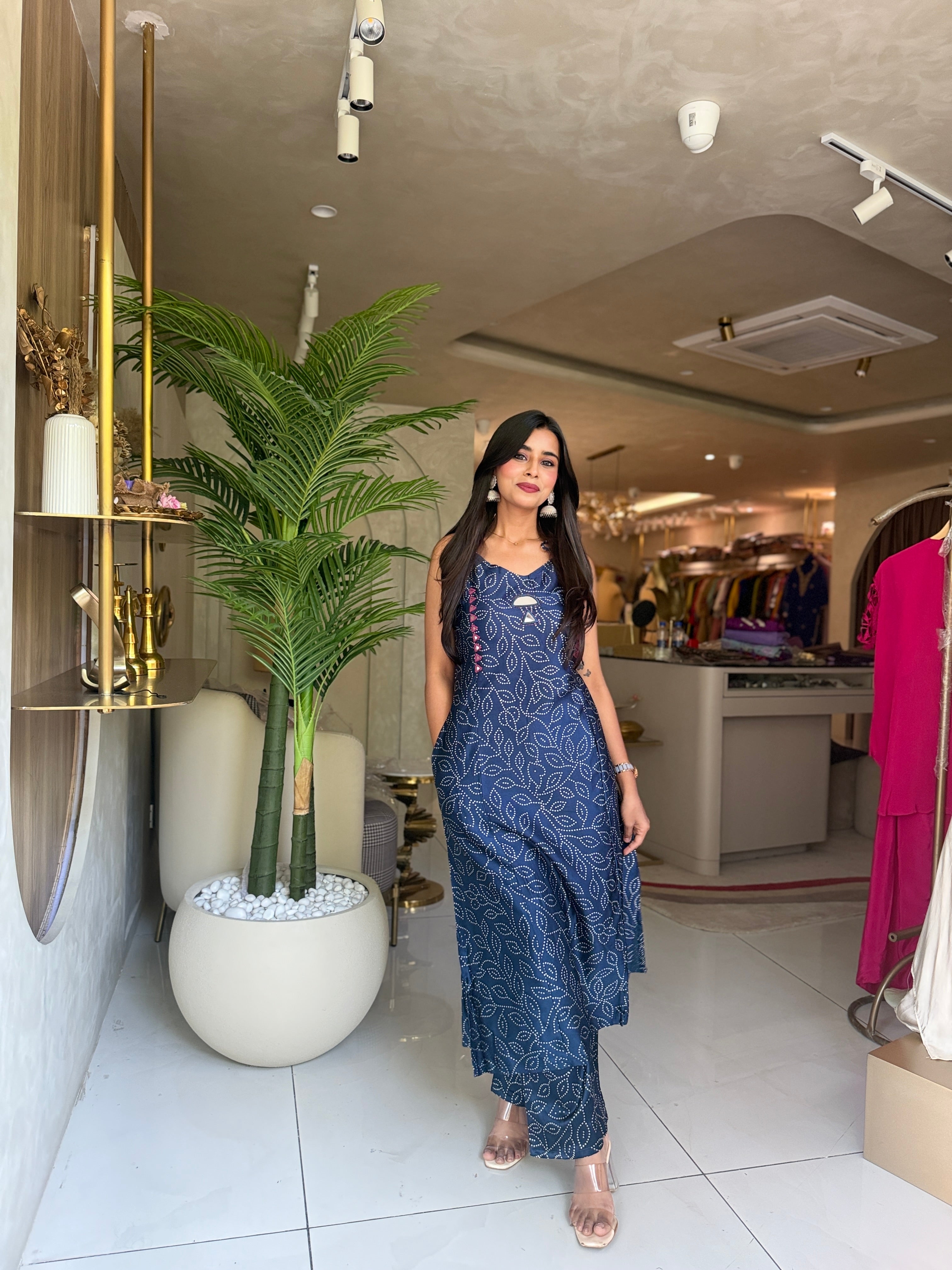 “GAJJI SILK” Spagetti Kurta Pant Set ✨💕 | KurtiSwag