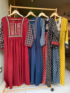 “AJRAKH MIRROR” Cotton Dress 👗 | KurtiSwag