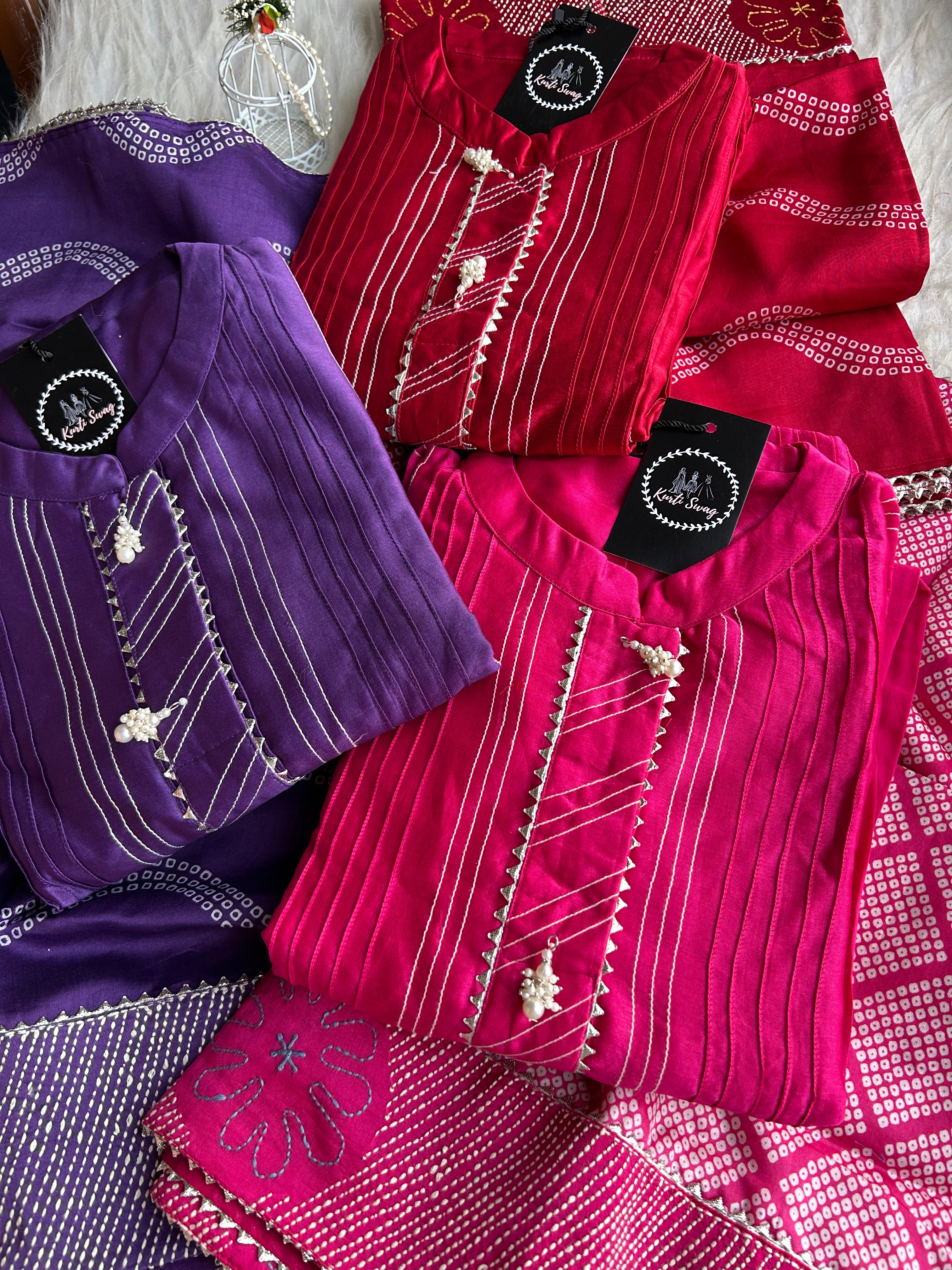 “SANGAM” Pure Chanderi Suit Set ♥️✨ | KurtiSwag