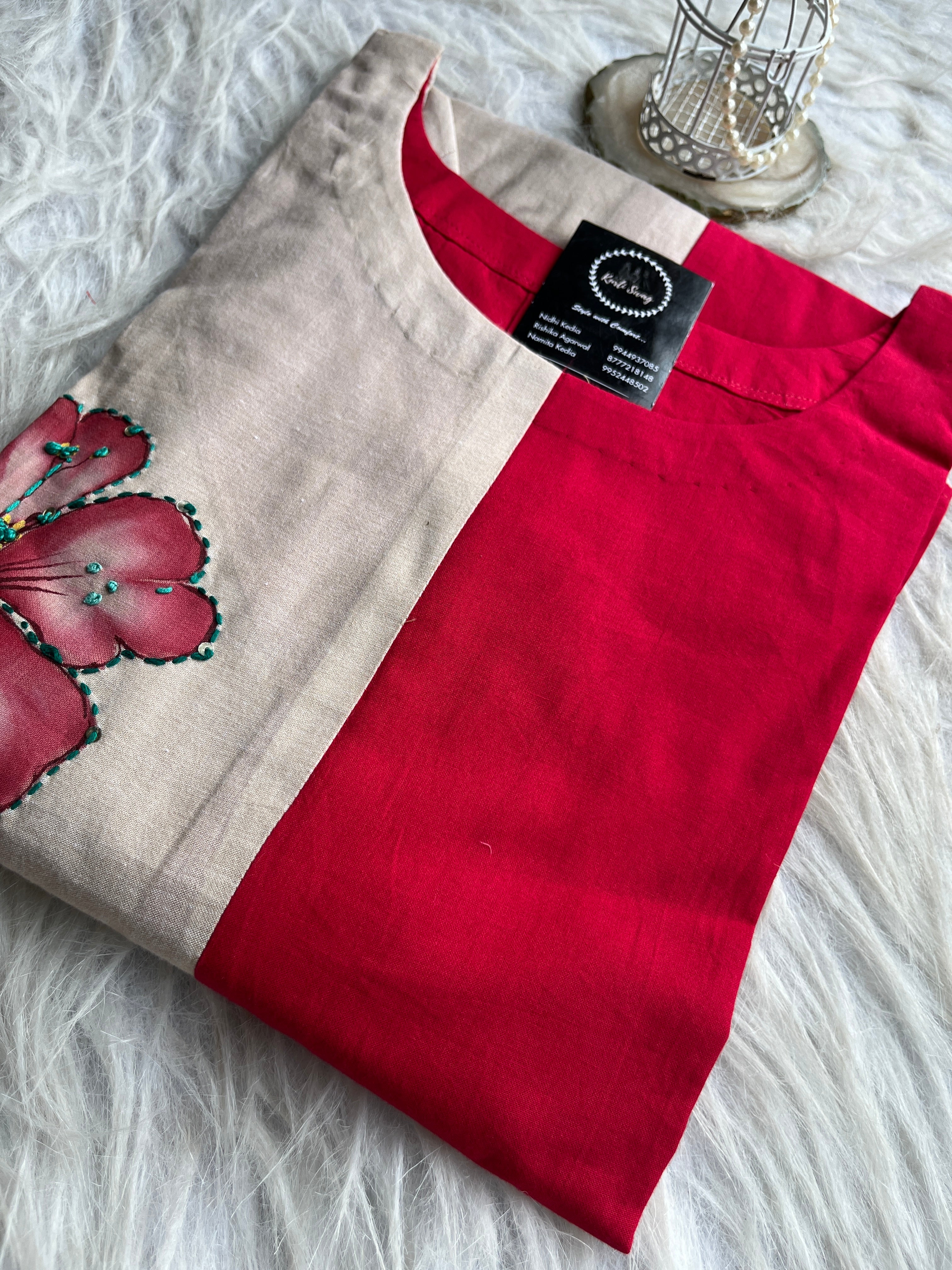 “TRIPTI” Mul Cotton Designer Tunic With Frills At The Bottom ✨🧿 | KurtiSwag