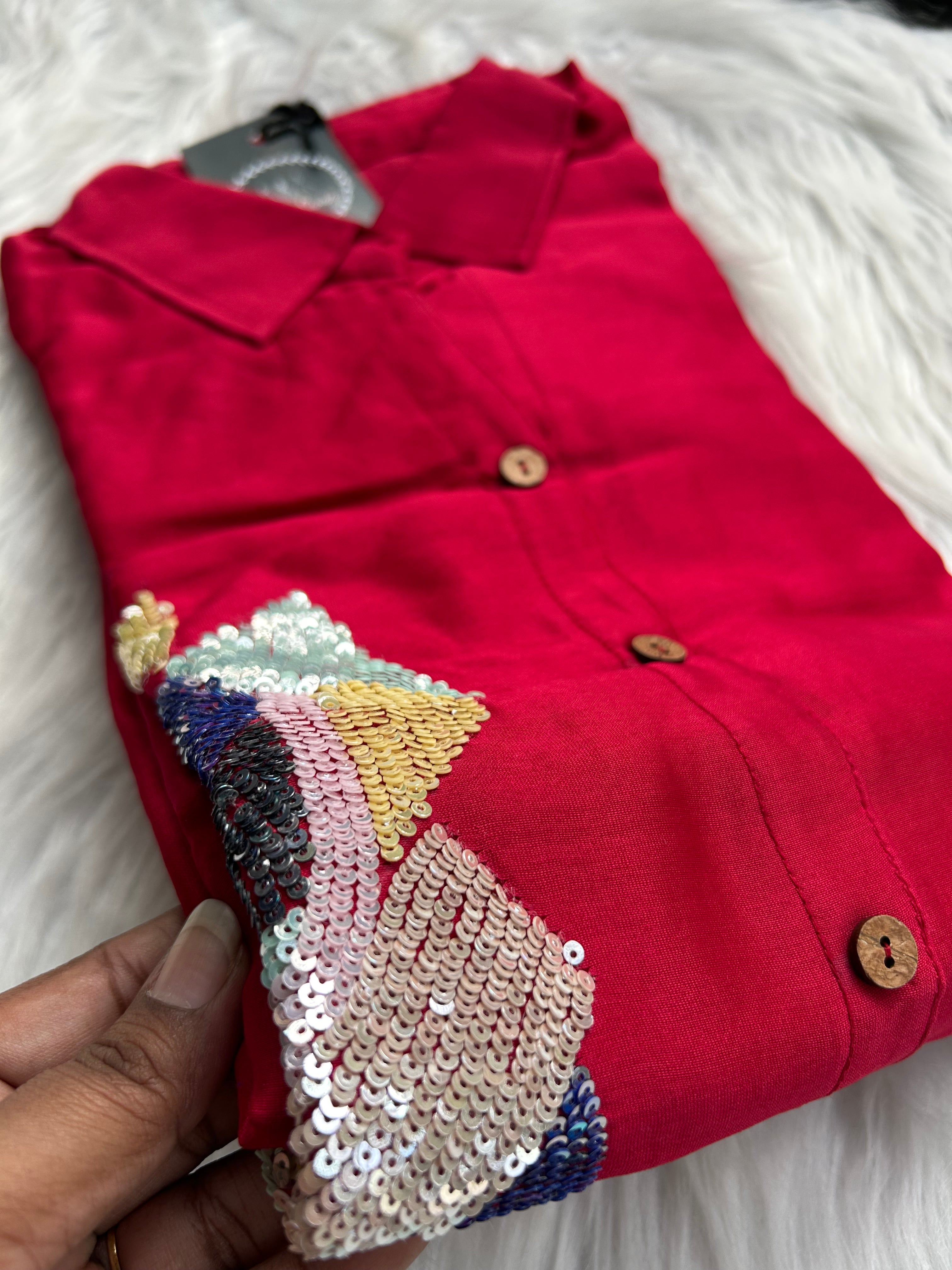 “ALEXA” Premium Chanderi Dress ❤️ | KurtiSwag