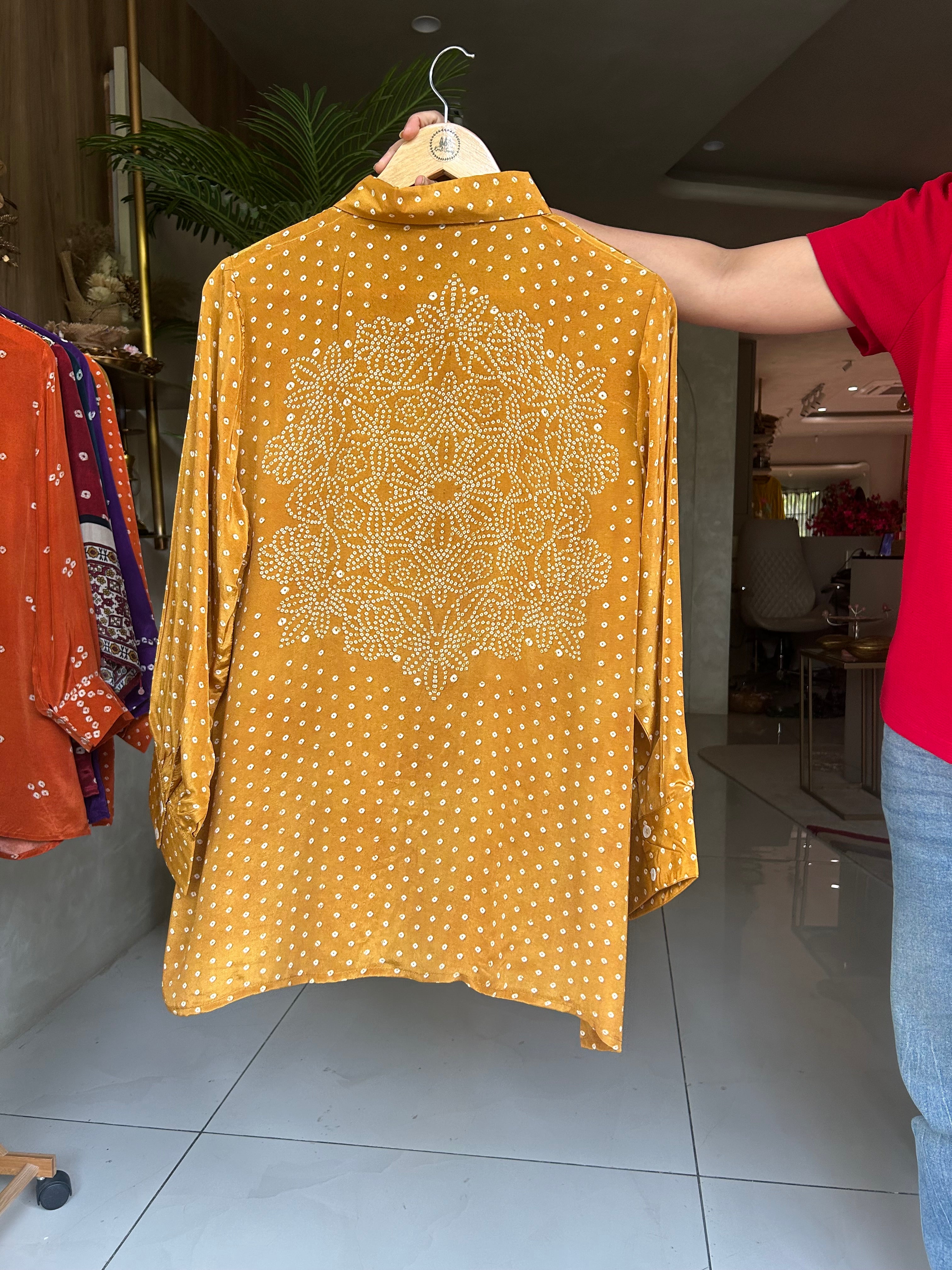 “BANDHNI” Crape Bandhni Shirts ✨♥️ | KurtiSwag