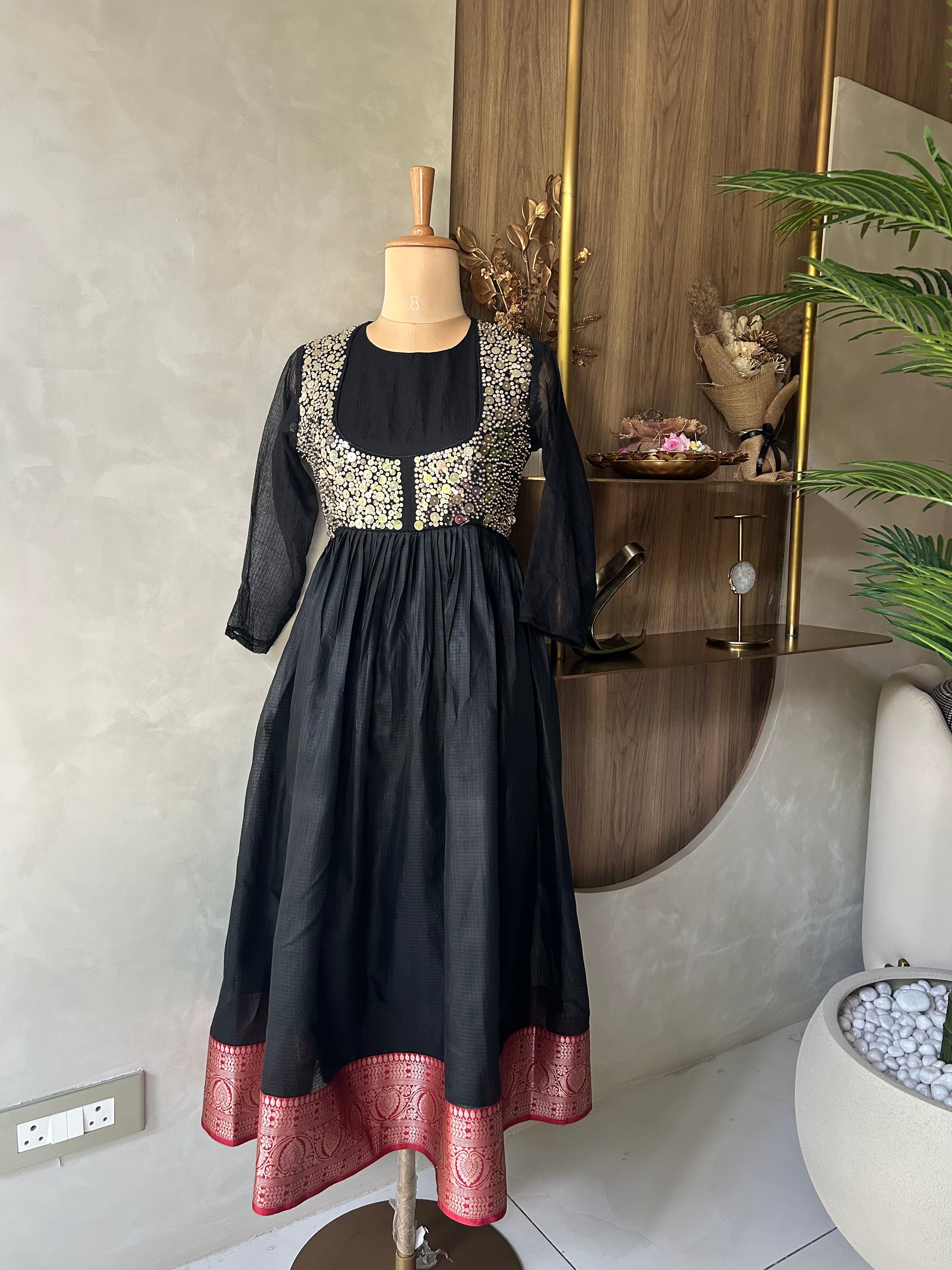 “TWINKLE” Pure Kota Fabric Dress | KurtiSwag