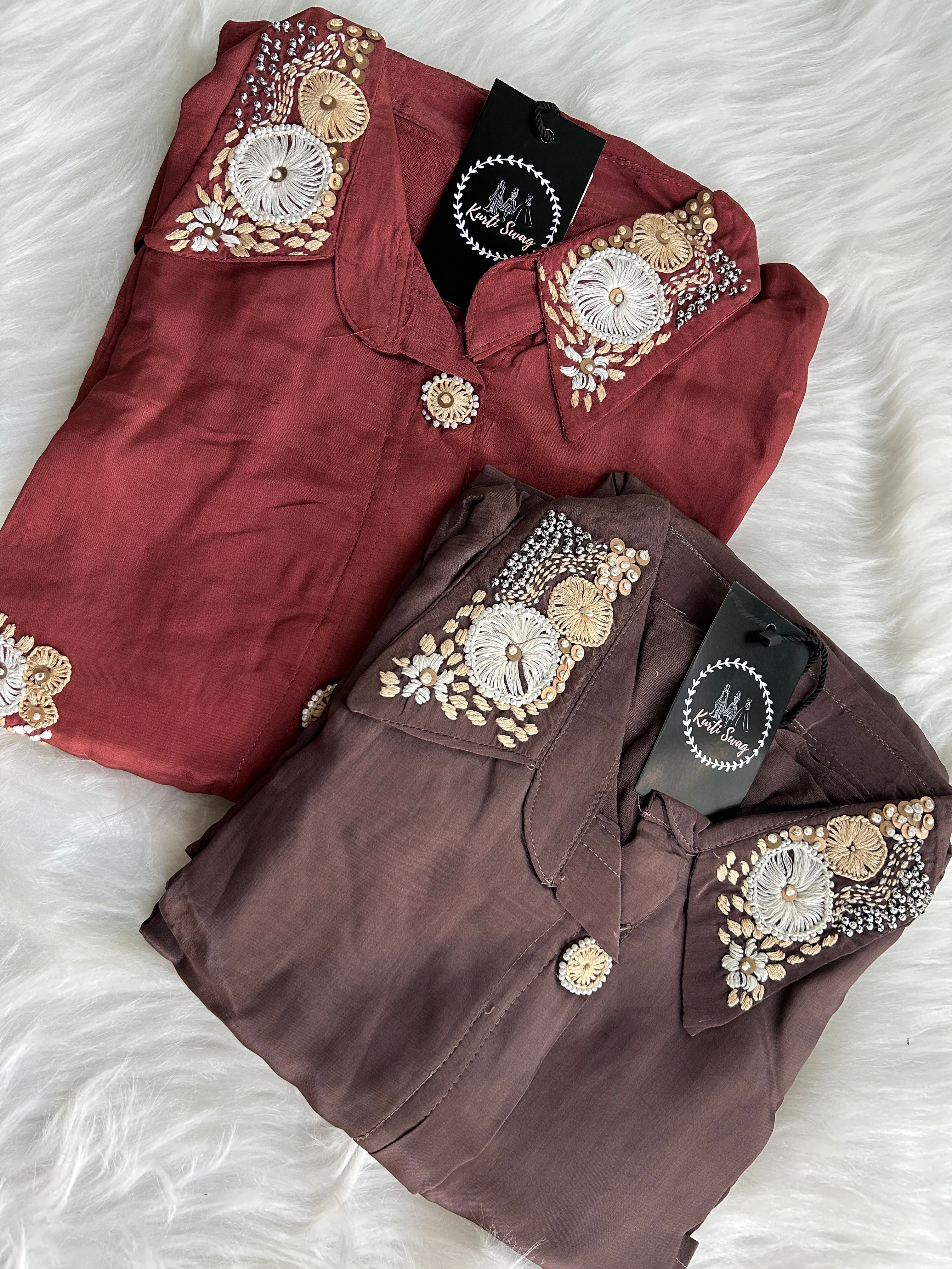“KRIDHA” Festive crape  Coord Set ✨♥️ | KurtiSwag
