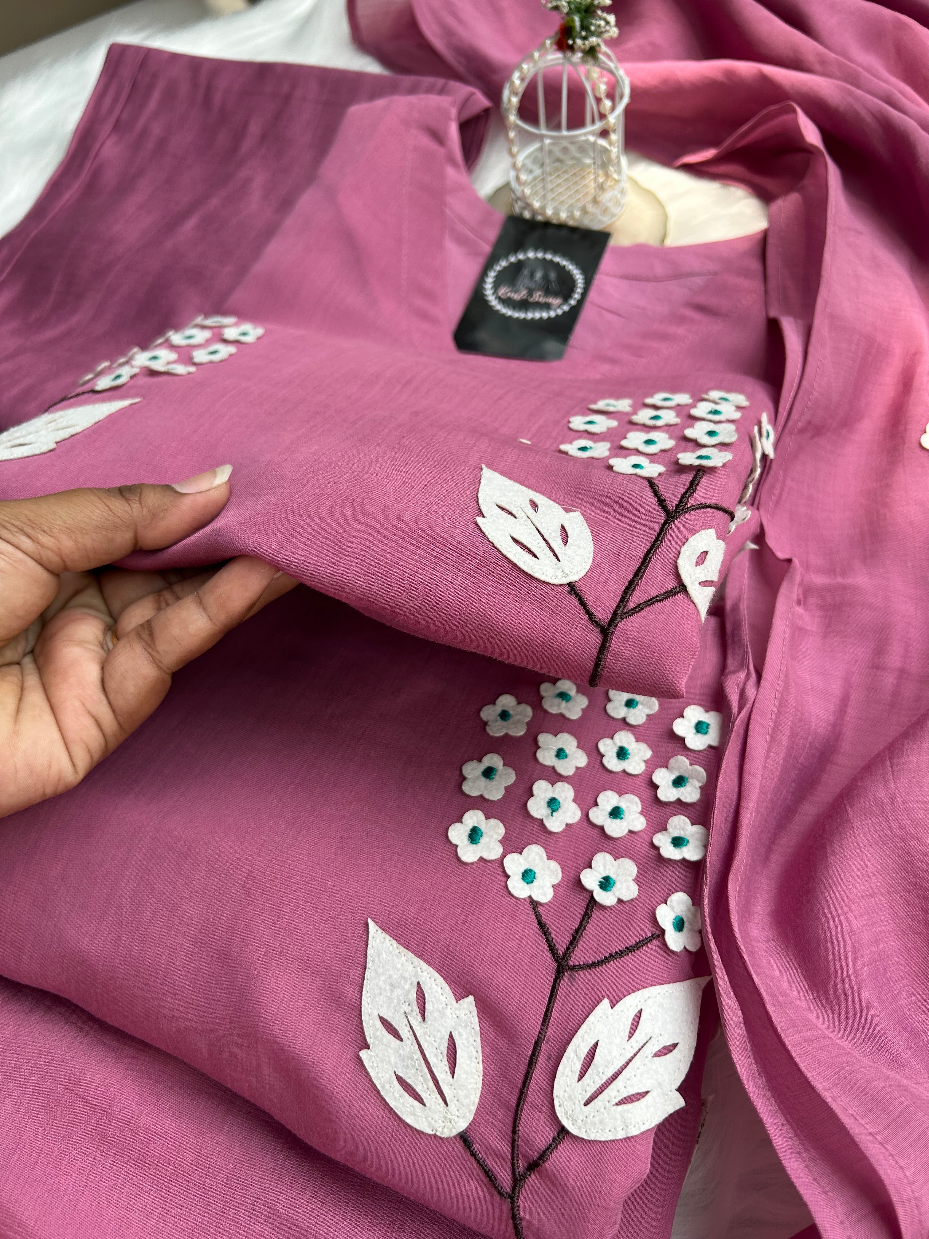“The Flora Vibe” Premium Mul Chanderi Kurti Set✨💕 | KurtiSwag