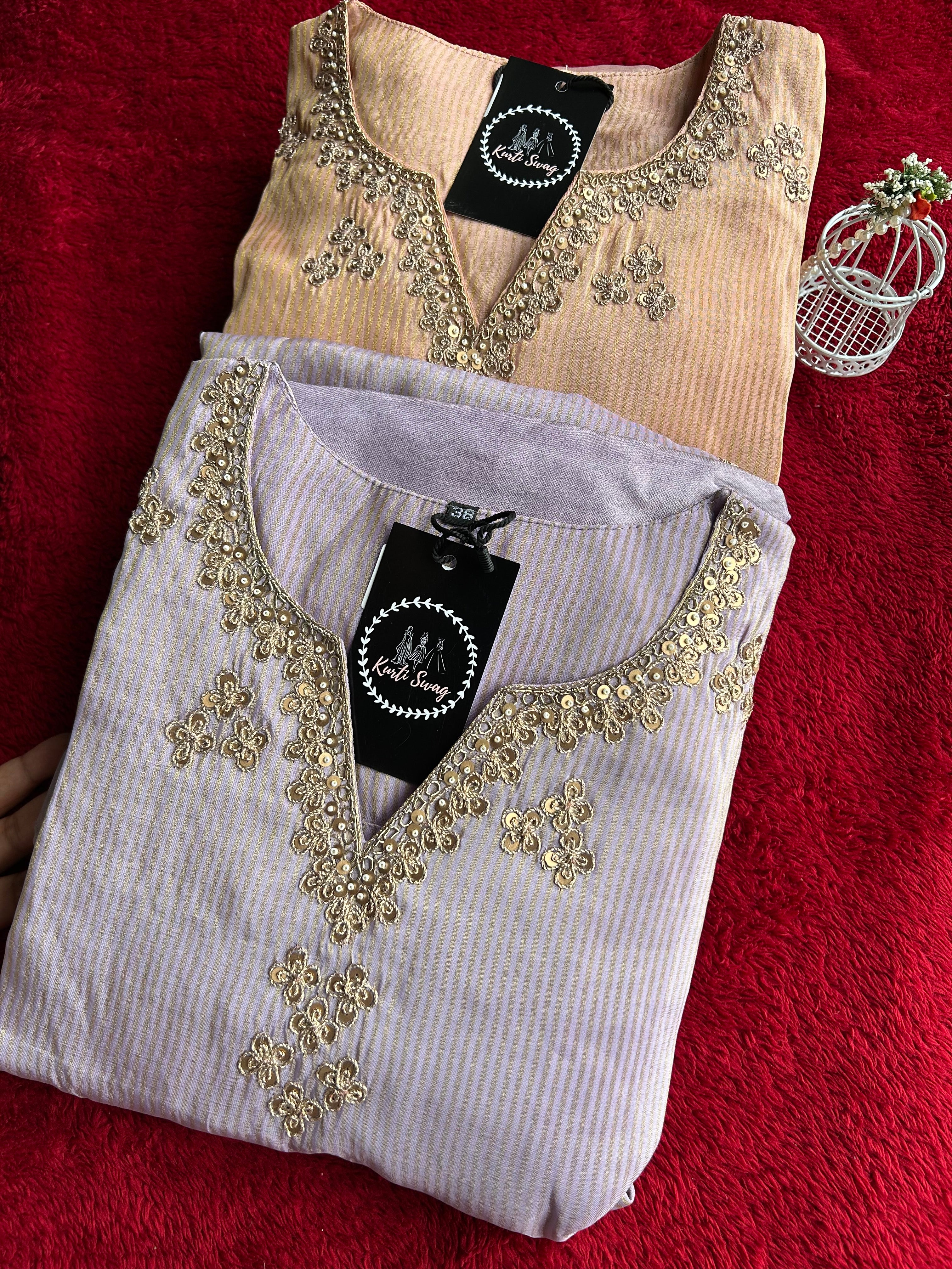 “RUSHALI” Premium Tissue Sharara Set ✨💕 | KurtiSwag
