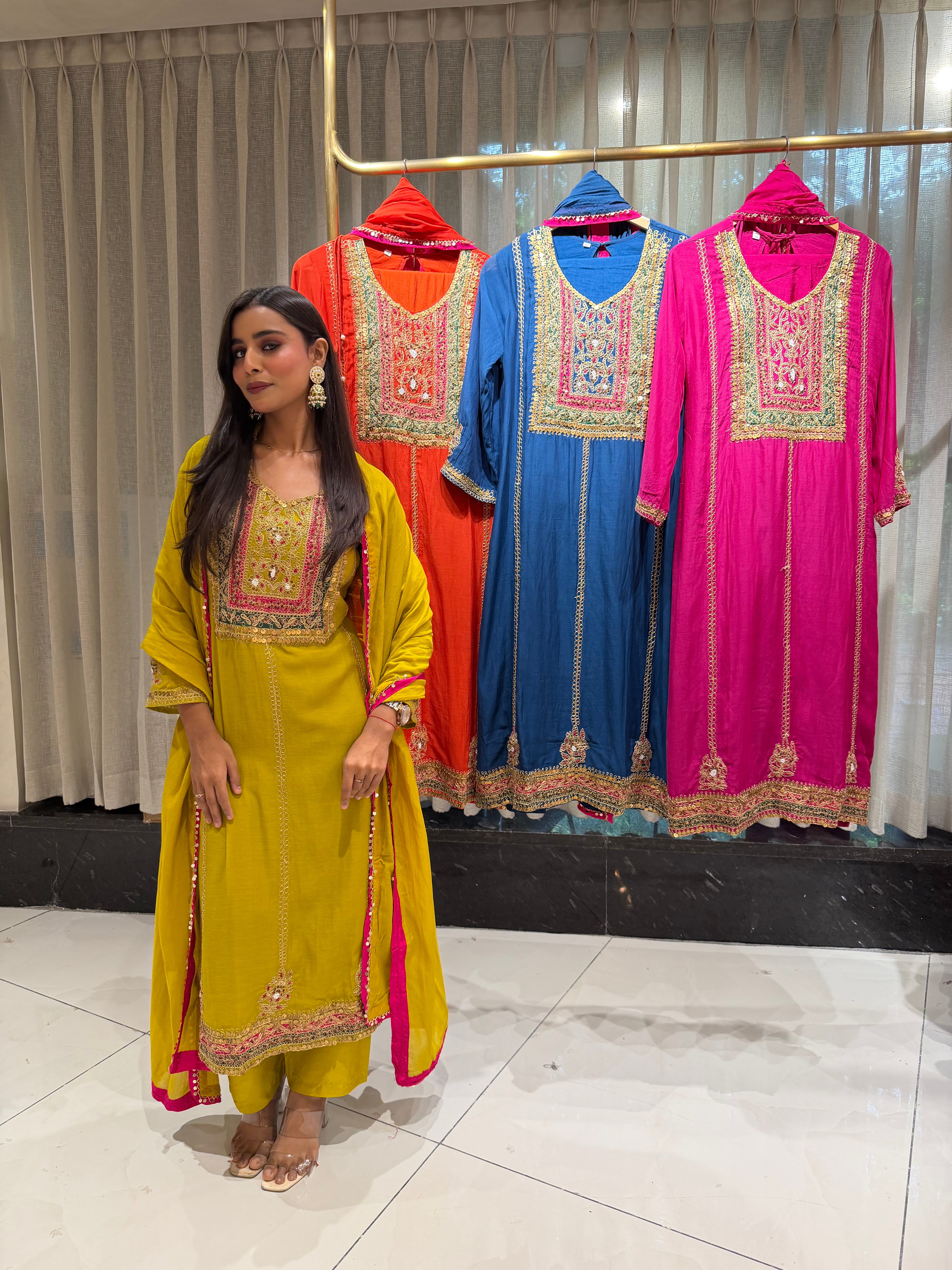 “SAMYUKTA” Amul Chanderi Festive Suit Set 💕 | KurtiSwag