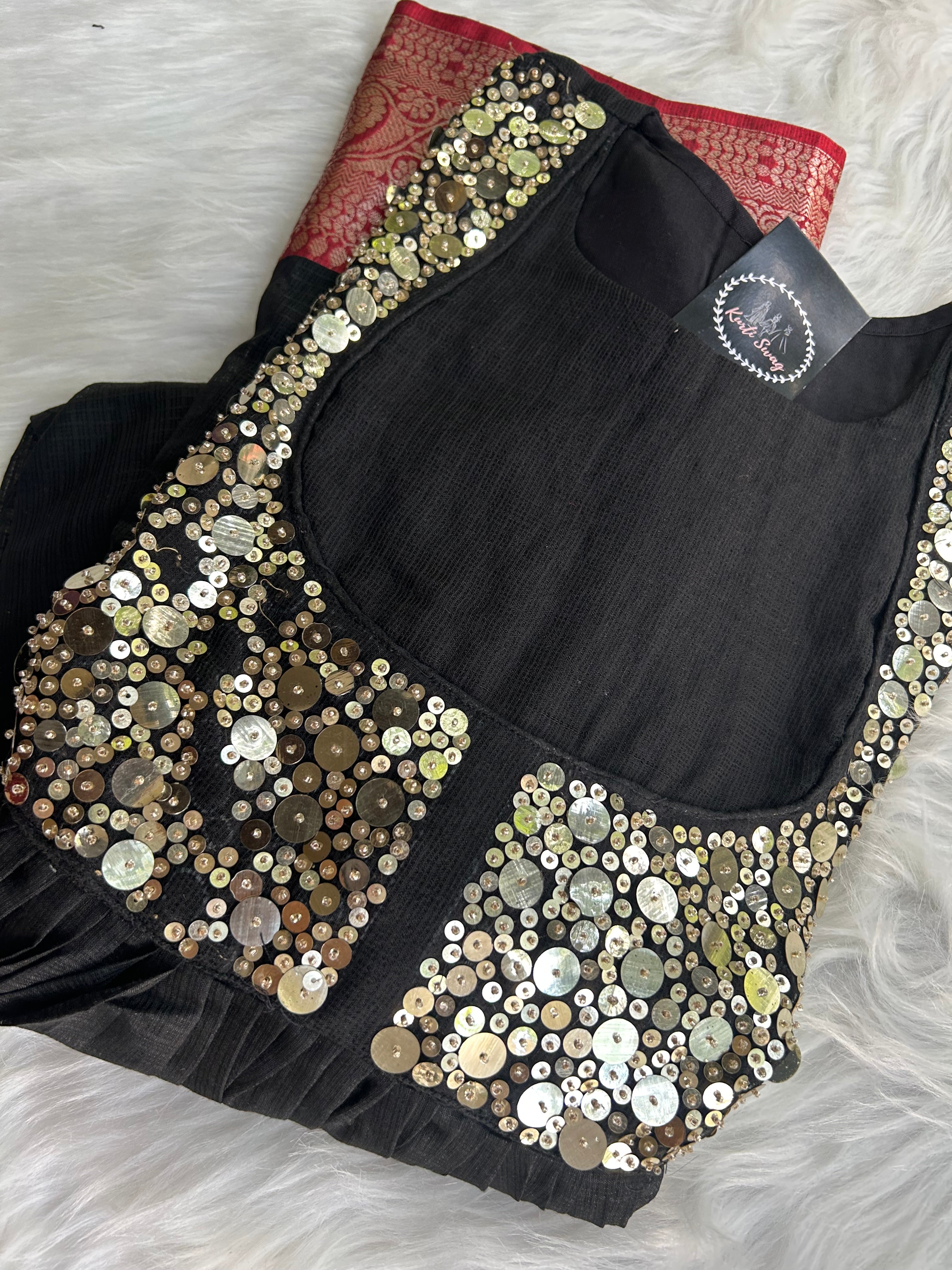 “TWINKLE” Pure Kota Fabric Dress | KurtiSwag
