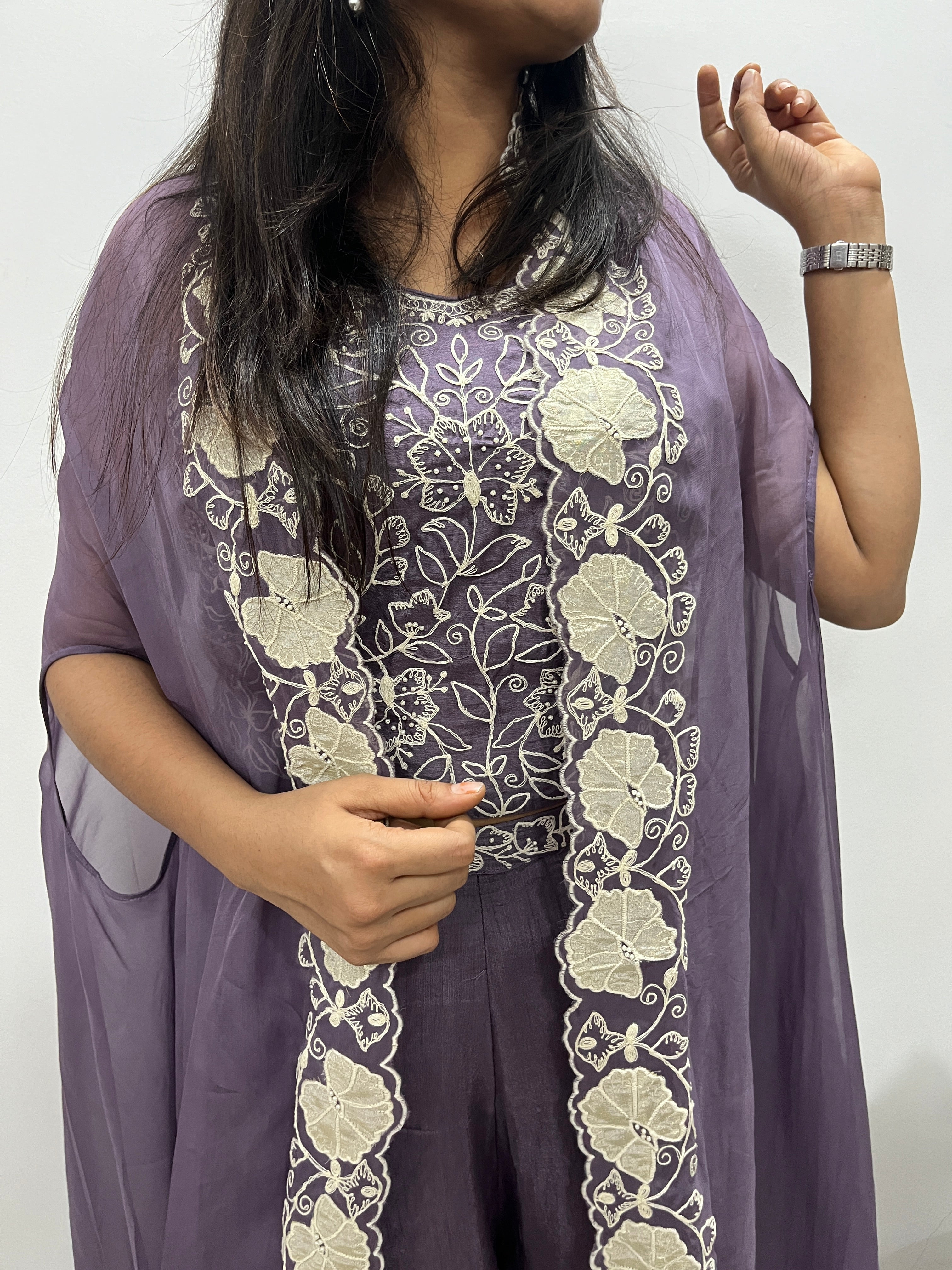 “RISHU” Indowestern Cape Set ✨ | KurtiSwag