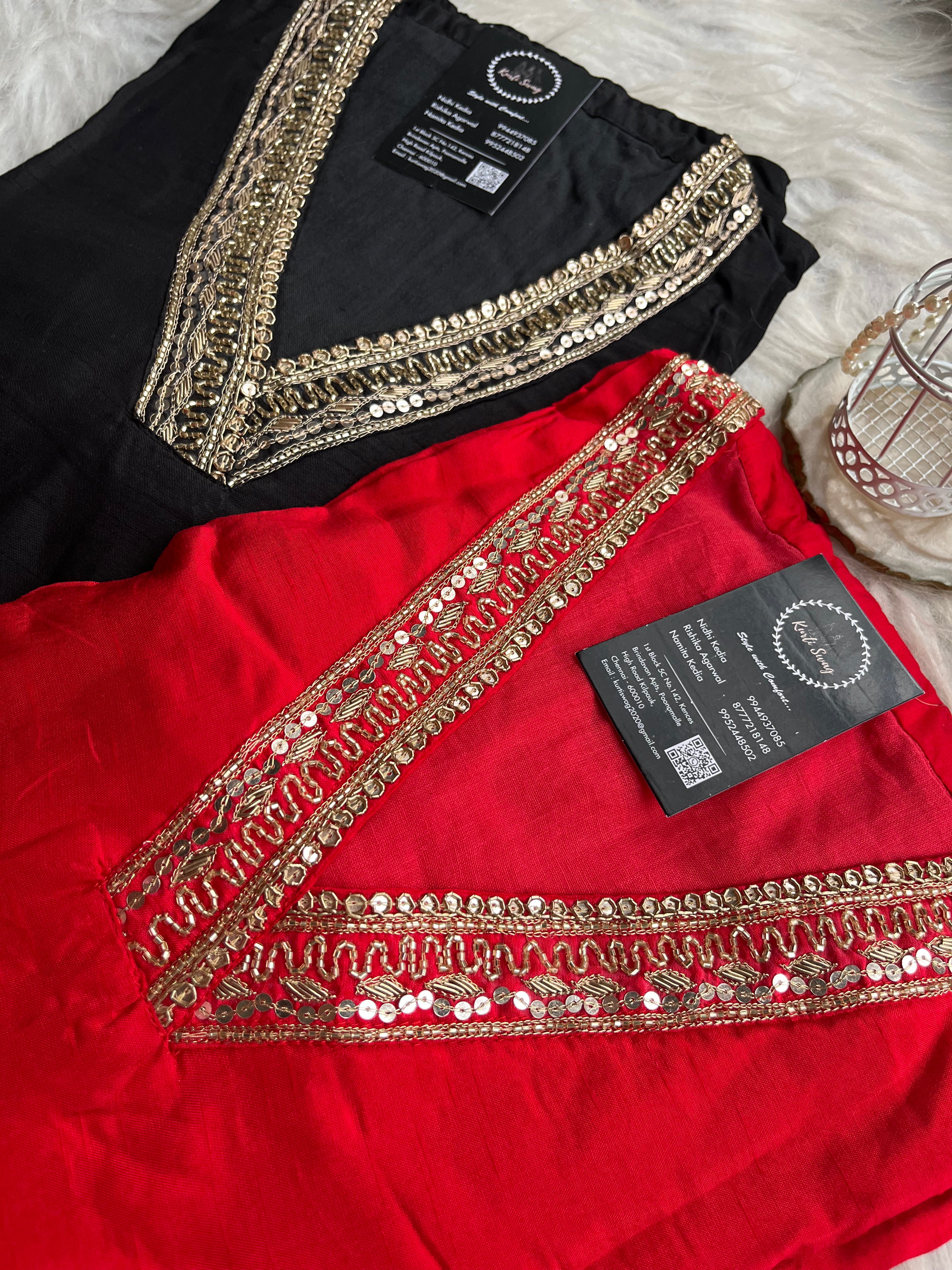 “ESHITA” Festive Kurti & Pant Set 💕✨ | KurtiSwag