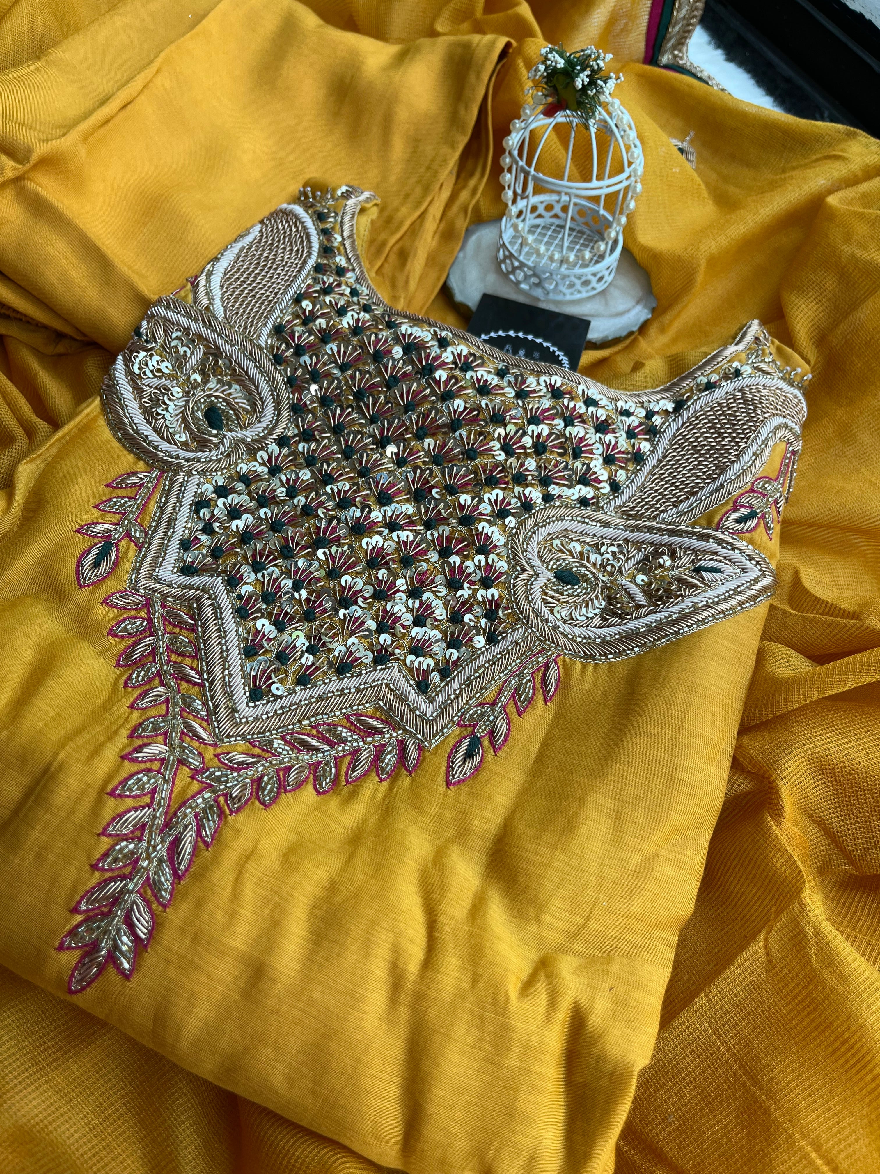 “RAAGINI” Premium Mul Chanderi Kurta Set | KurtiSwag