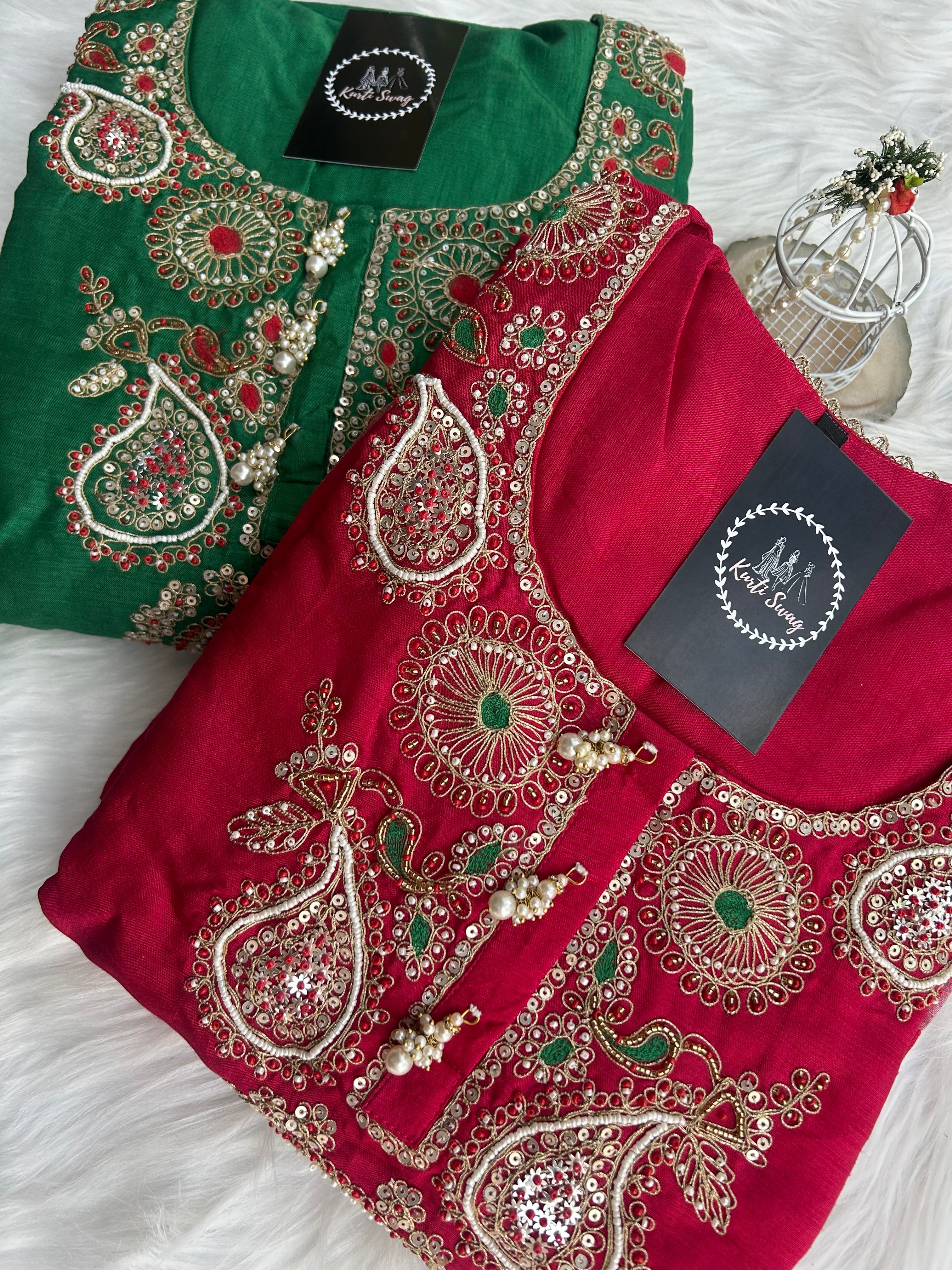 “RIWAAYAT ” Premium Dola Silk Suit Set 💕✨ | KurtiSwag