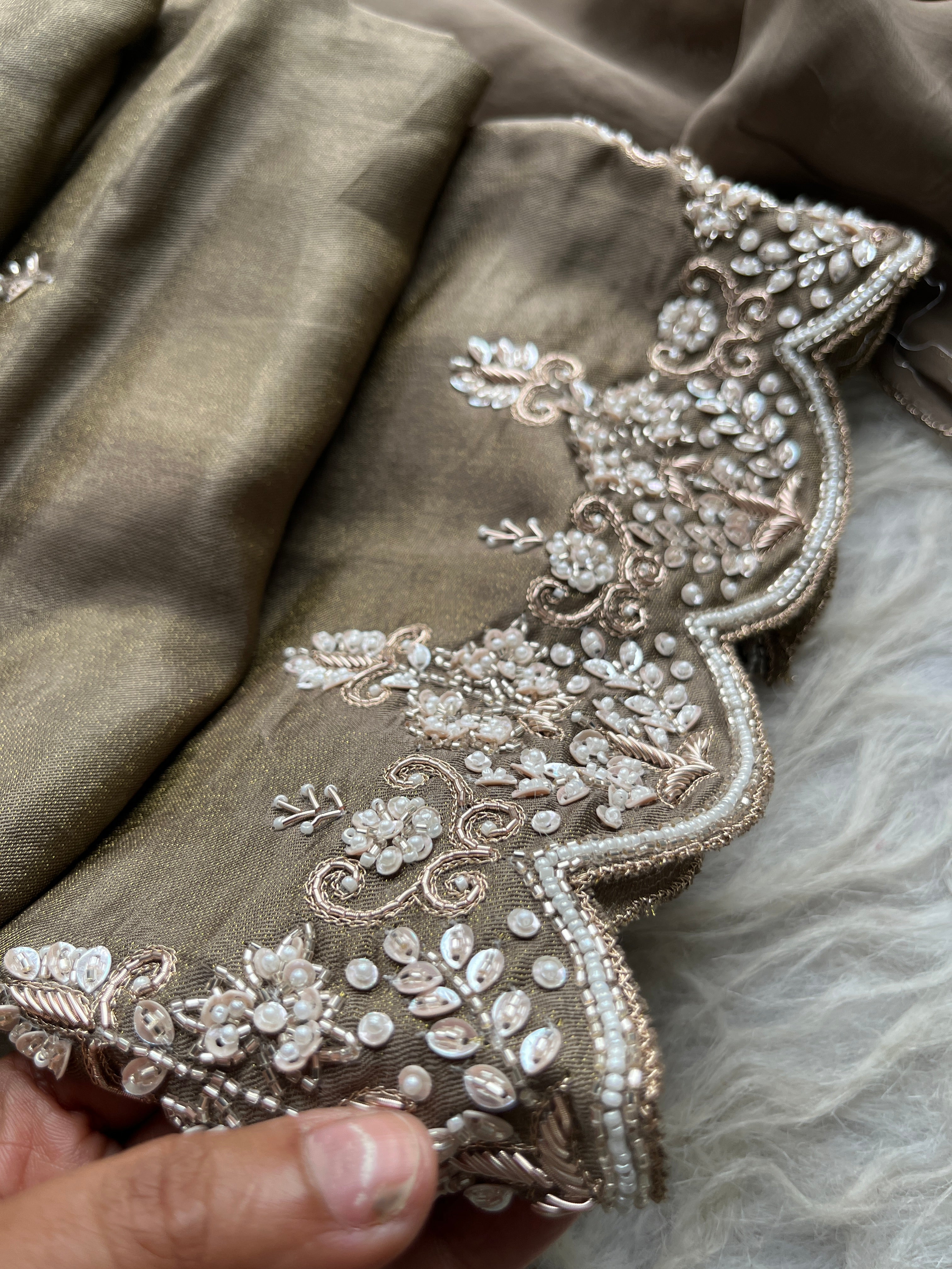“RISHITA” Premium Tissue Silk Handwork Suit ✨ | KurtiSwag