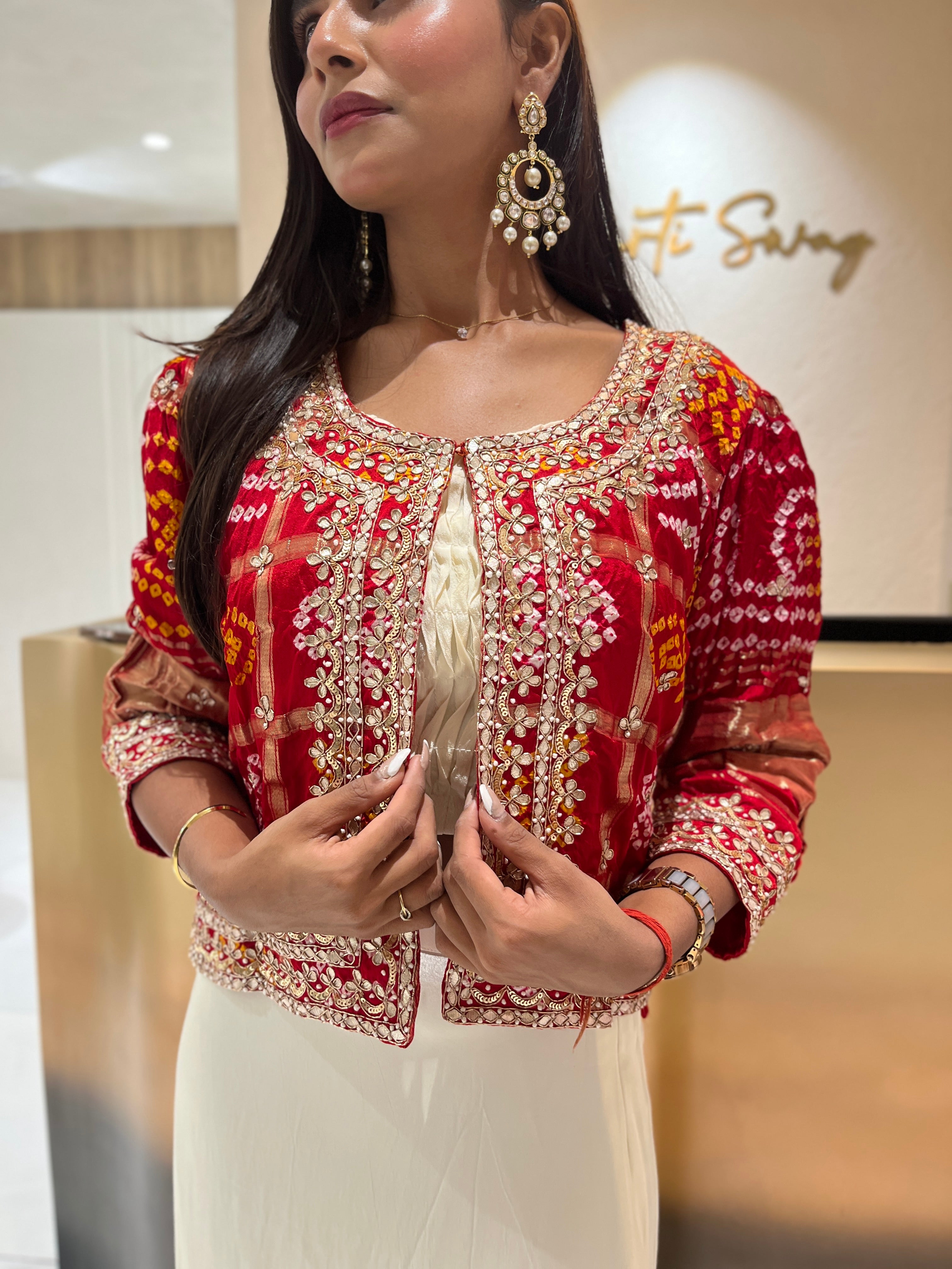 “LATIKA” Indo Western Bandhni Set ✨💕 | KurtiSwag