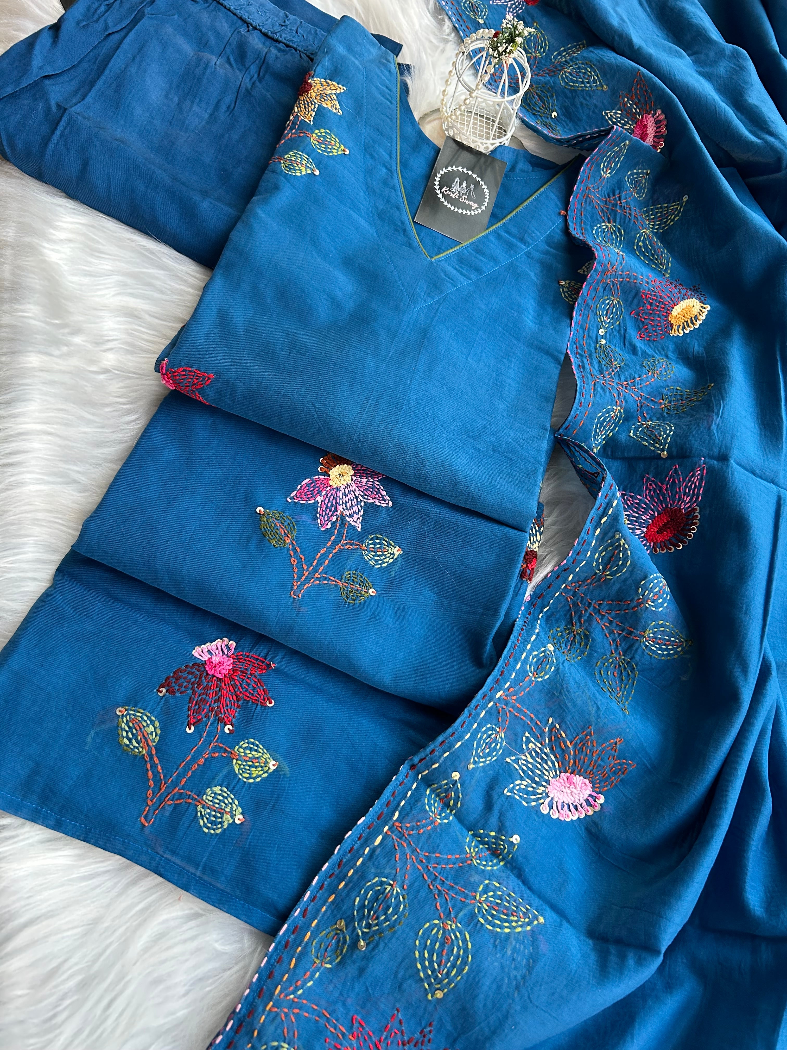 “RANGREZ” Premium Mul Chanderi Kurti Set✨💕 | KurtiSwag