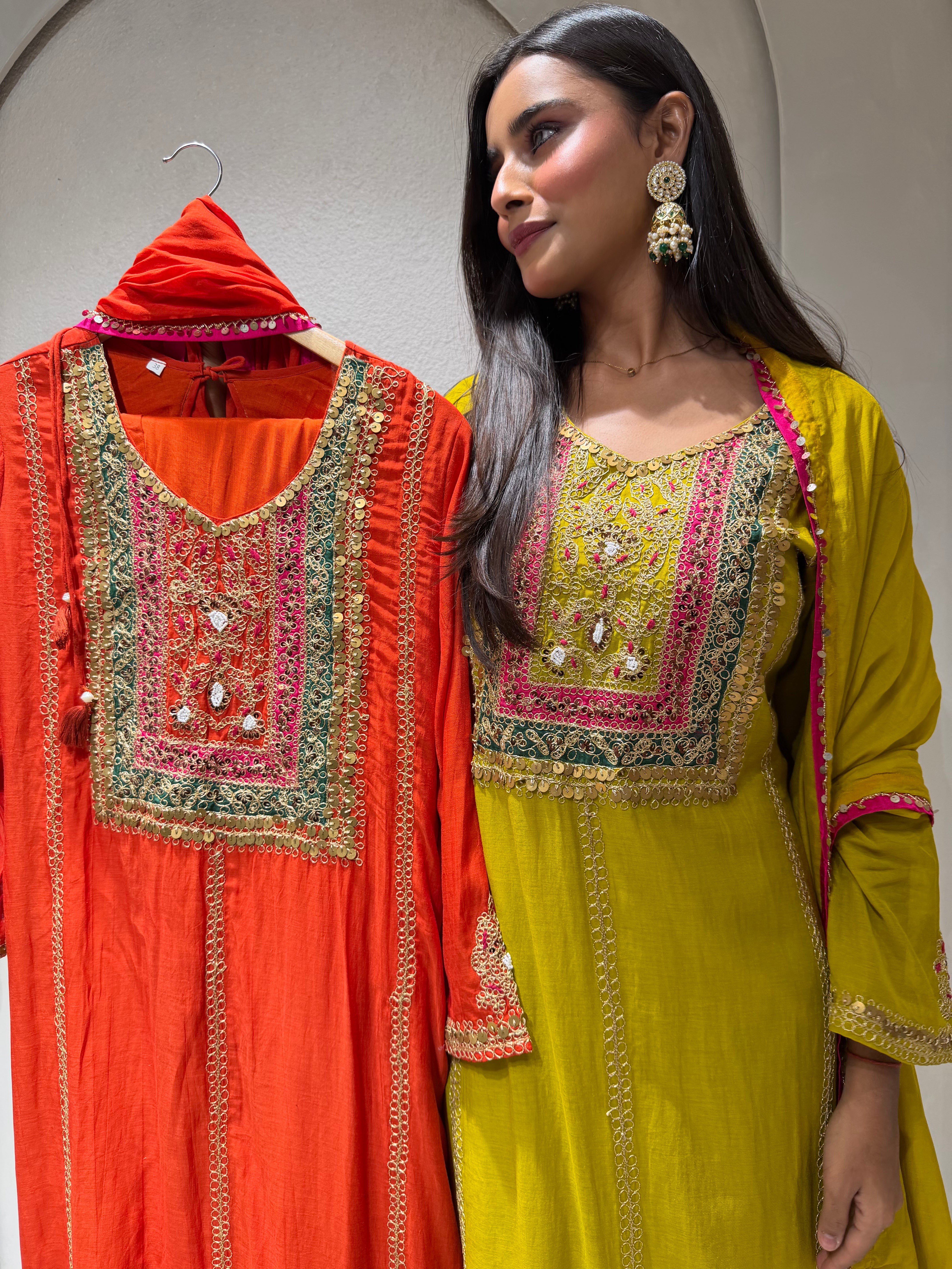 “SAMYUKTA” Amul Chanderi Festive Suit Set 💕 | KurtiSwag