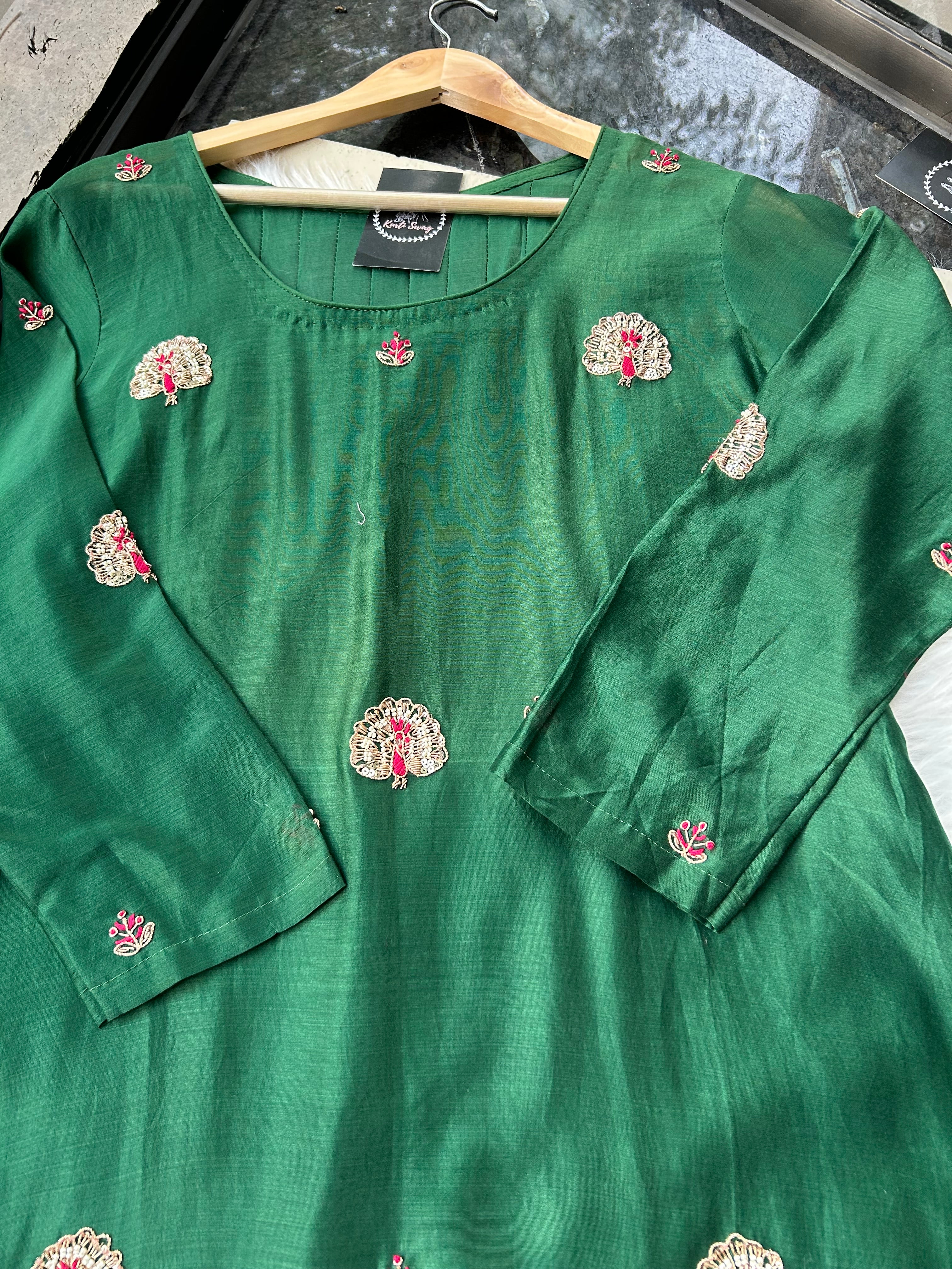 “SHAMA” Pure Chanderi Festive Wear Suit Set ✨🩷 | KurtiSwag