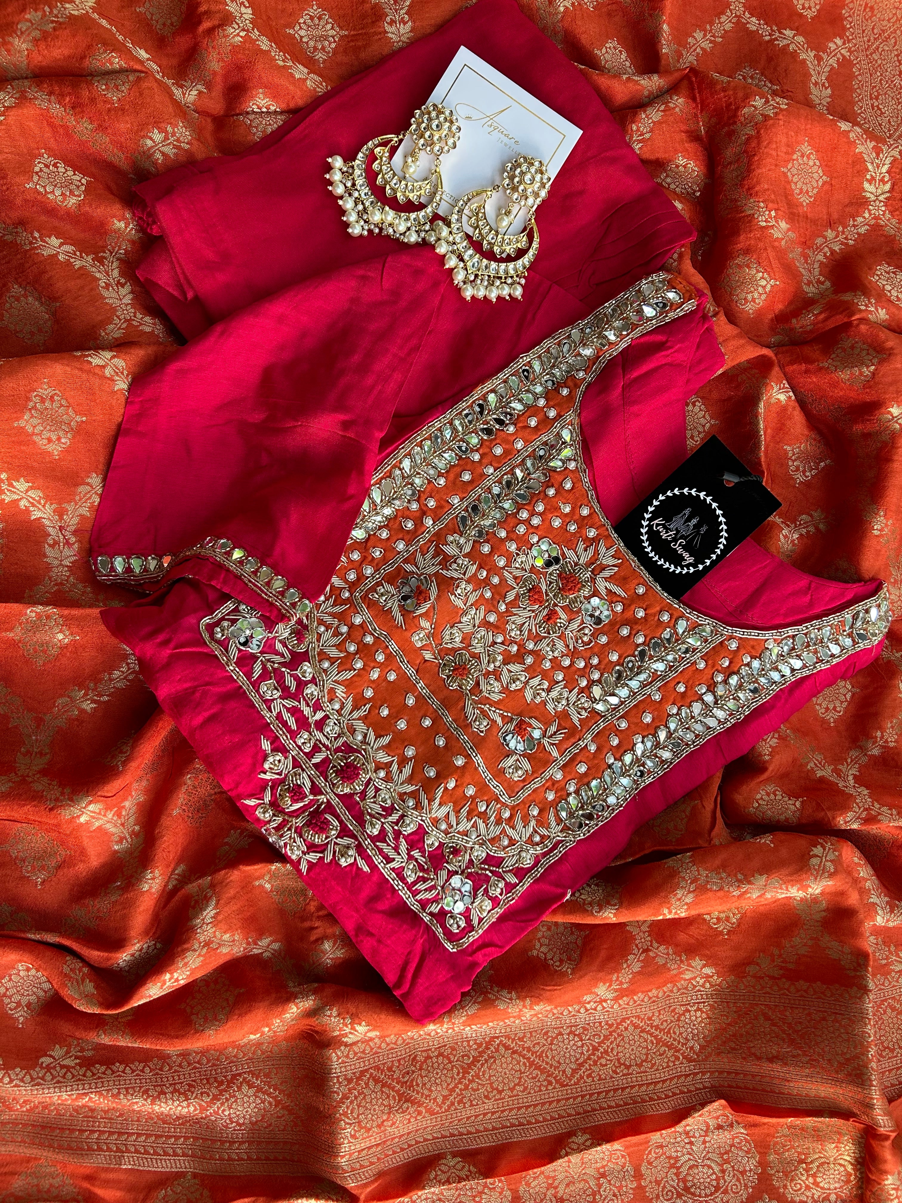 “RADHA” Festive Dola Silk Suit With Banarasi Dupatta ♥️✨ | KurtiSwag