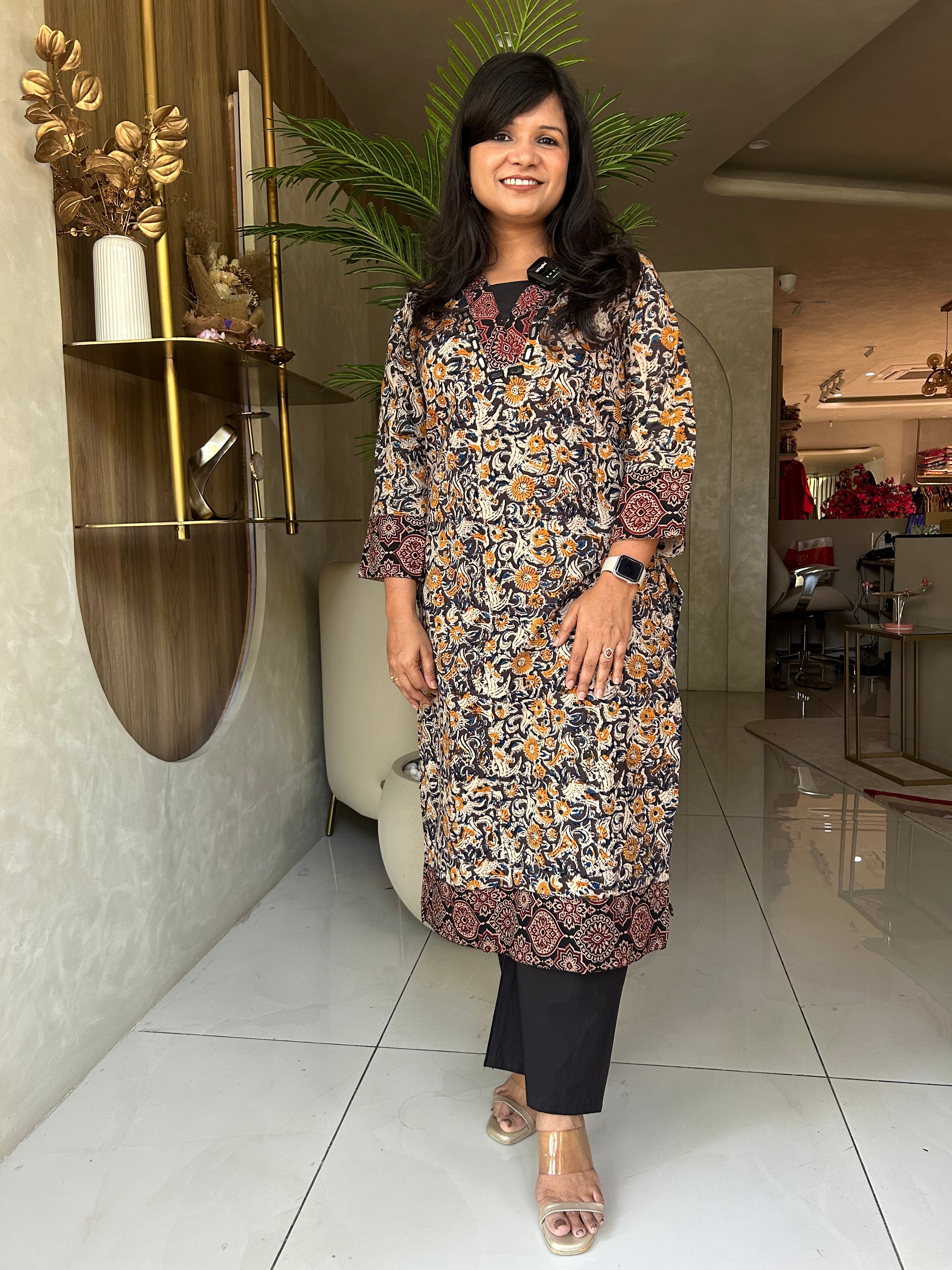 “KALAMKARI” Kurta Pant Set ✨❤️ | KurtiSwag