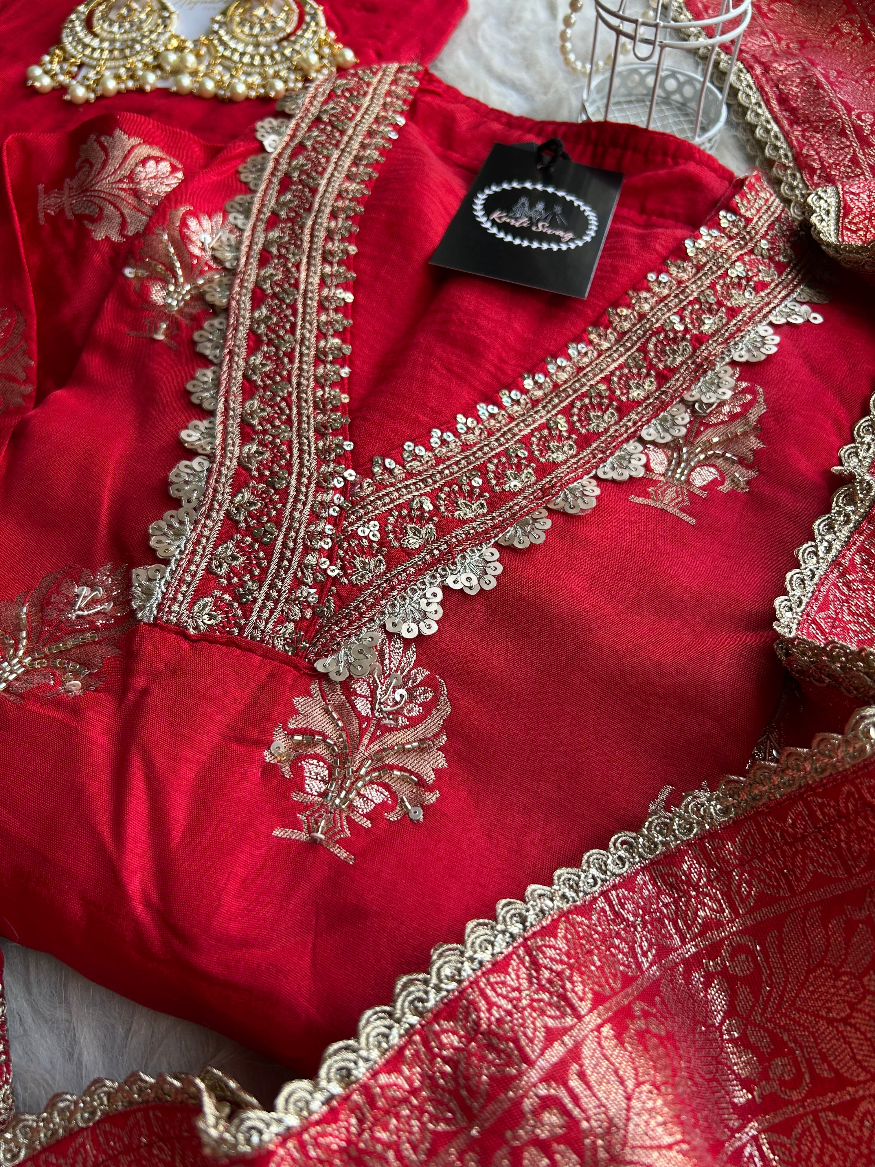 “MALLIKA” Premium Silk Festive Suit ✨♥️ | KurtiSwag