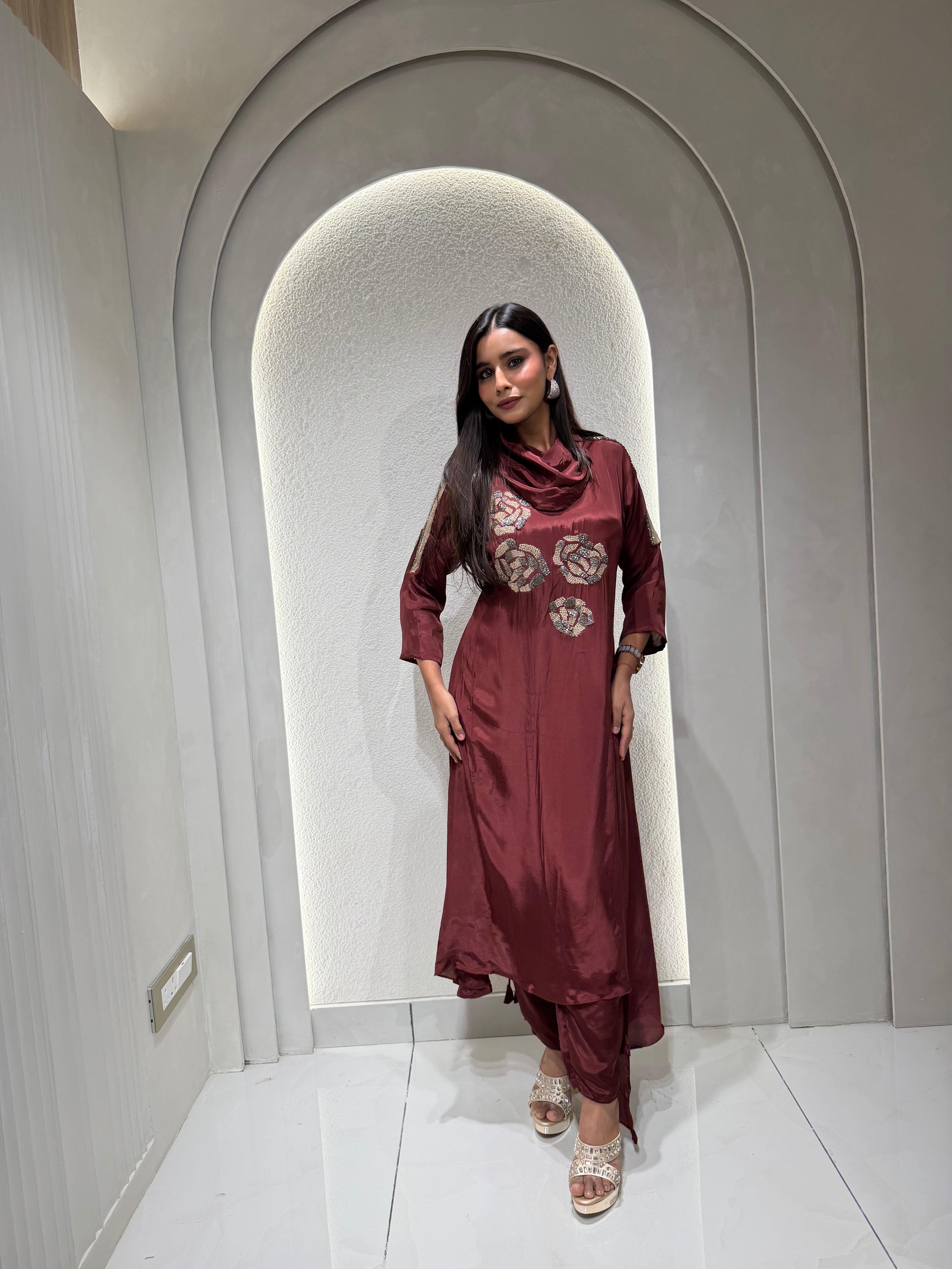 “MAROON MAGIC” Designer Coord Set ✨♥️ | KurtiSwag
