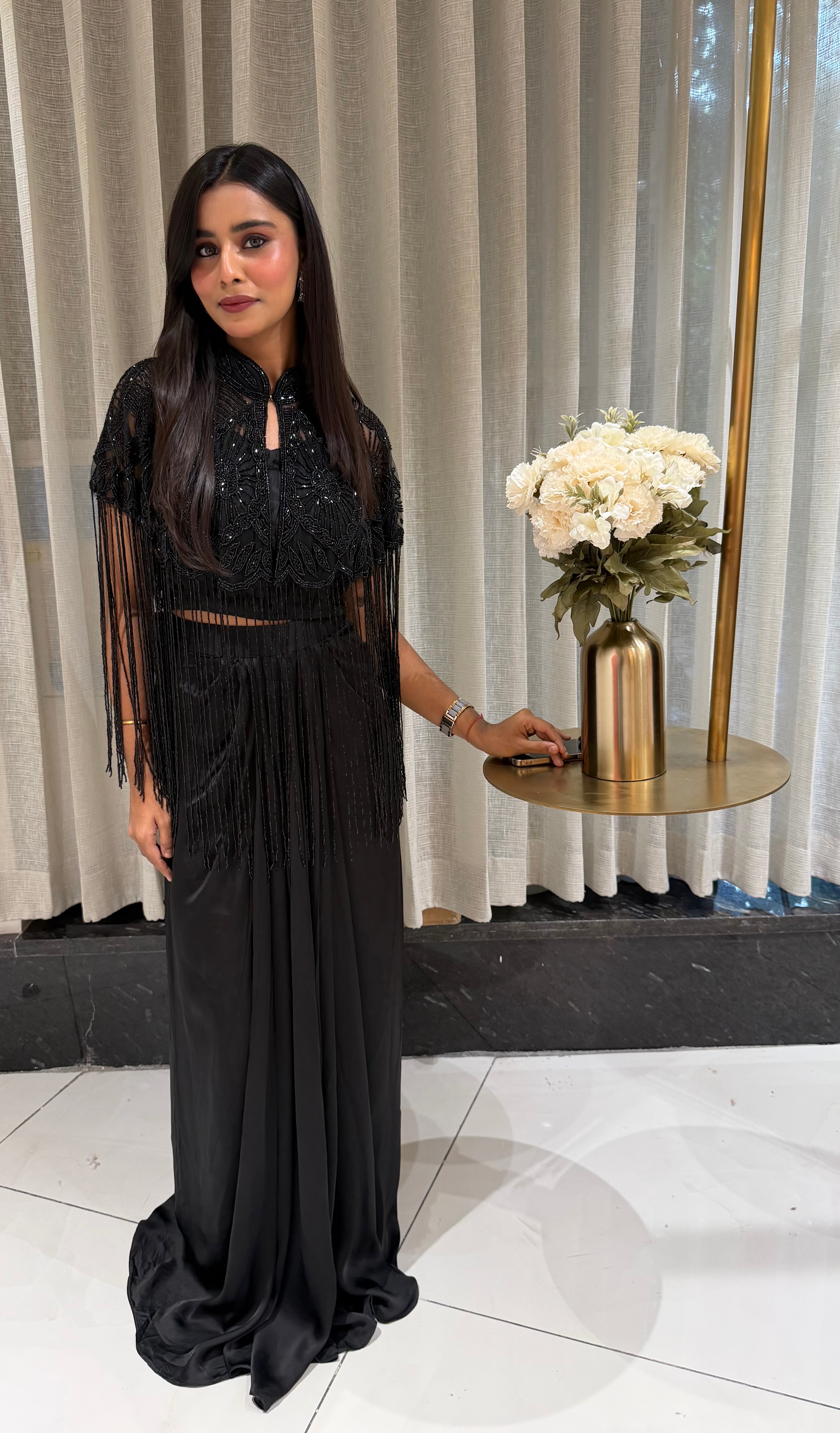 “RYSA” Black Indowestern Cocktail Outfit ✨ | KurtiSwag