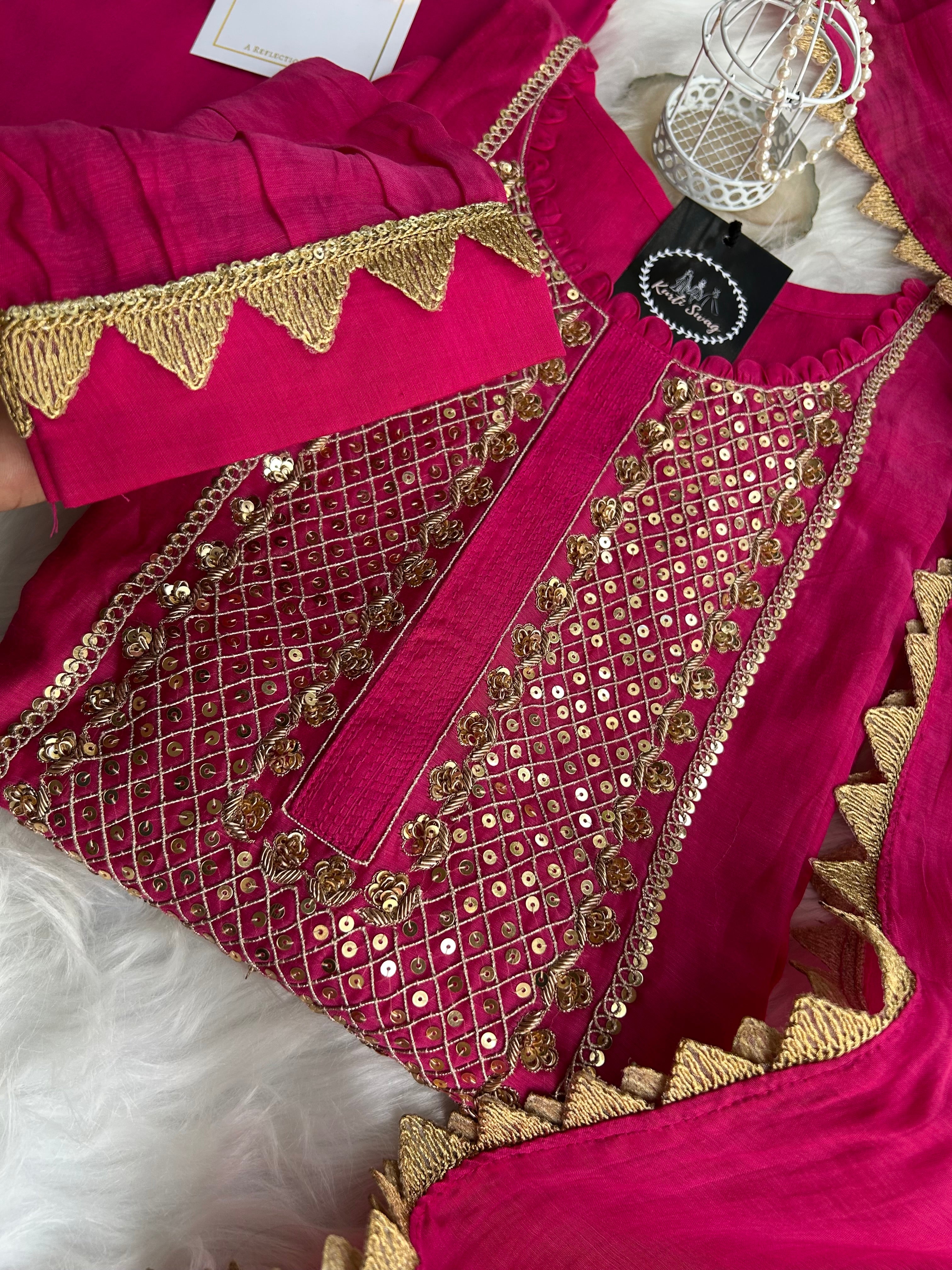 “ISRANI” Premium Festive Wear In Mul Chanderi ✨💕 | KurtiSwag