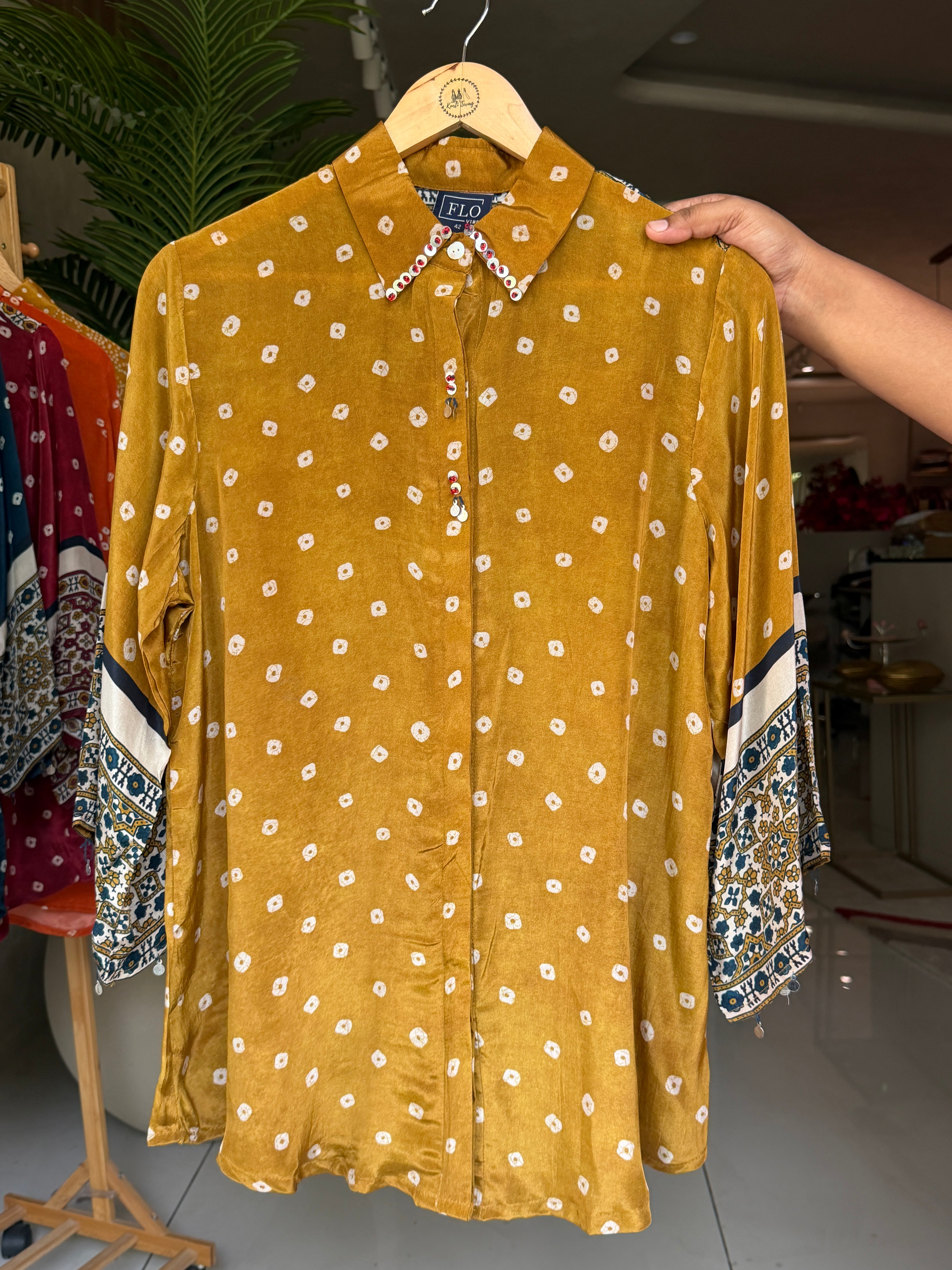 “BANDHNI” Crape Bandhni Shirts ✨♥️ | KurtiSwag