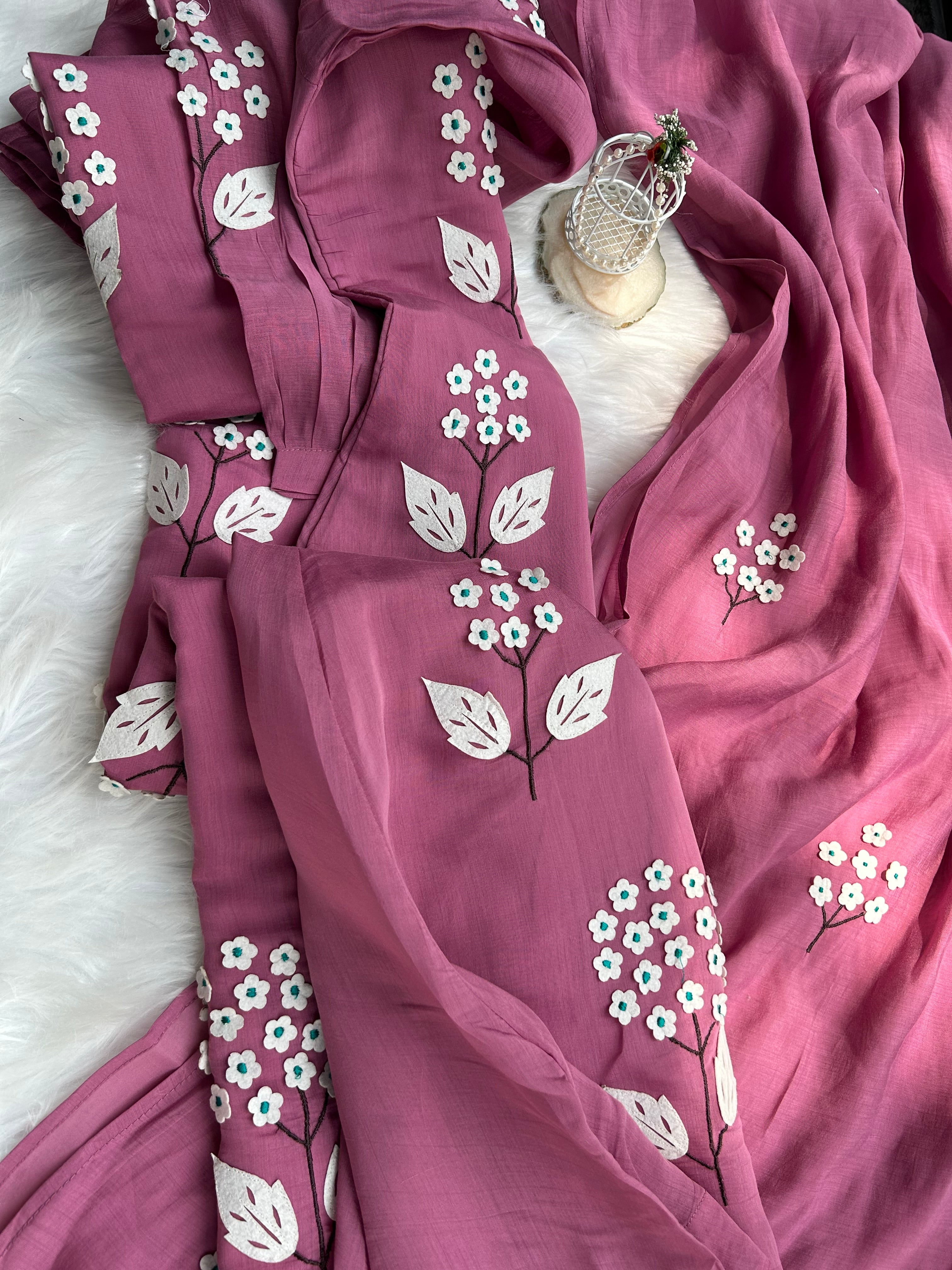 “The Flora Vibe” Premium Mul Chanderi Kurti Set✨💕 | KurtiSwag