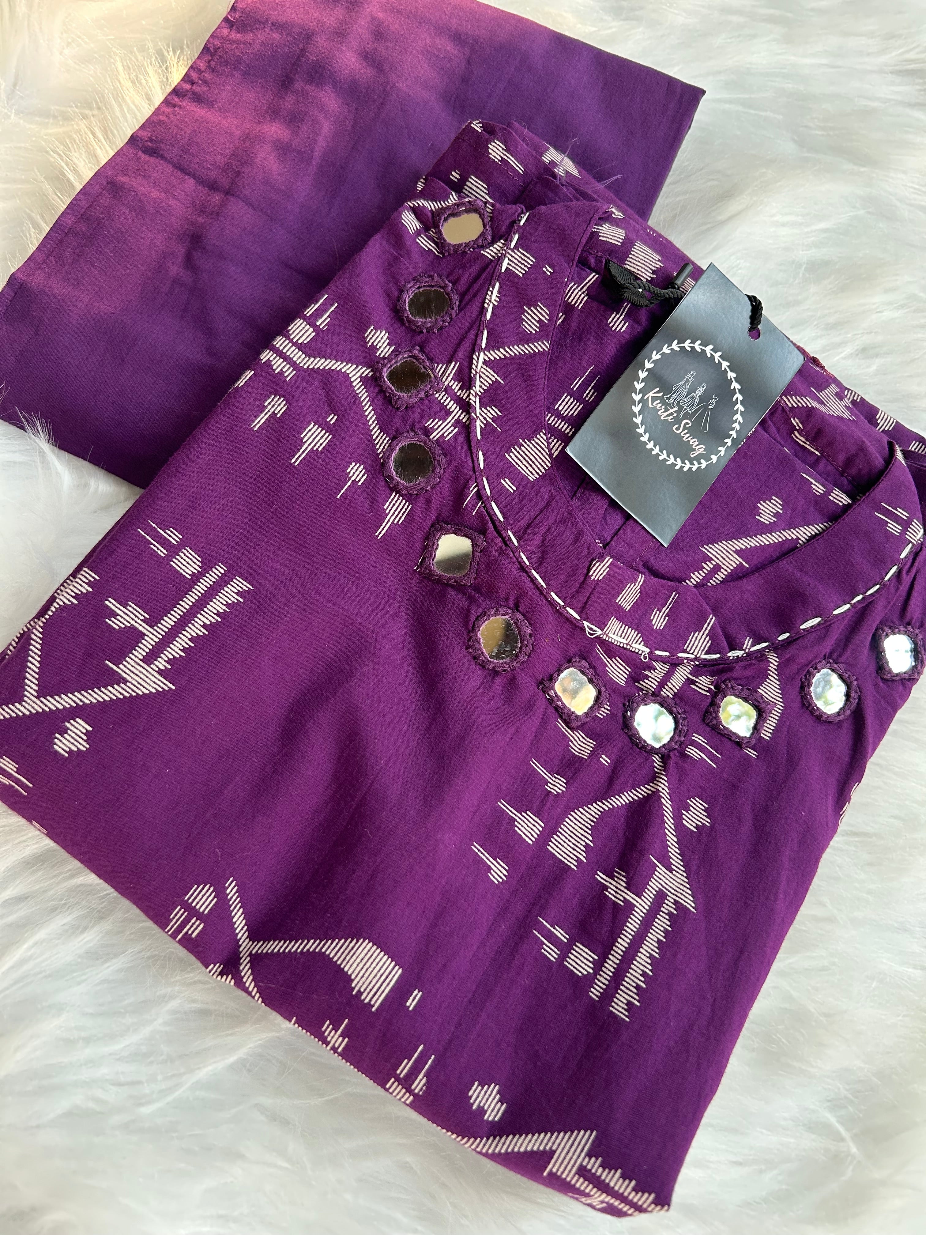 “RADHA” Premium Cotton Kurta Pant Set ✨♥️ | KurtiSwag
