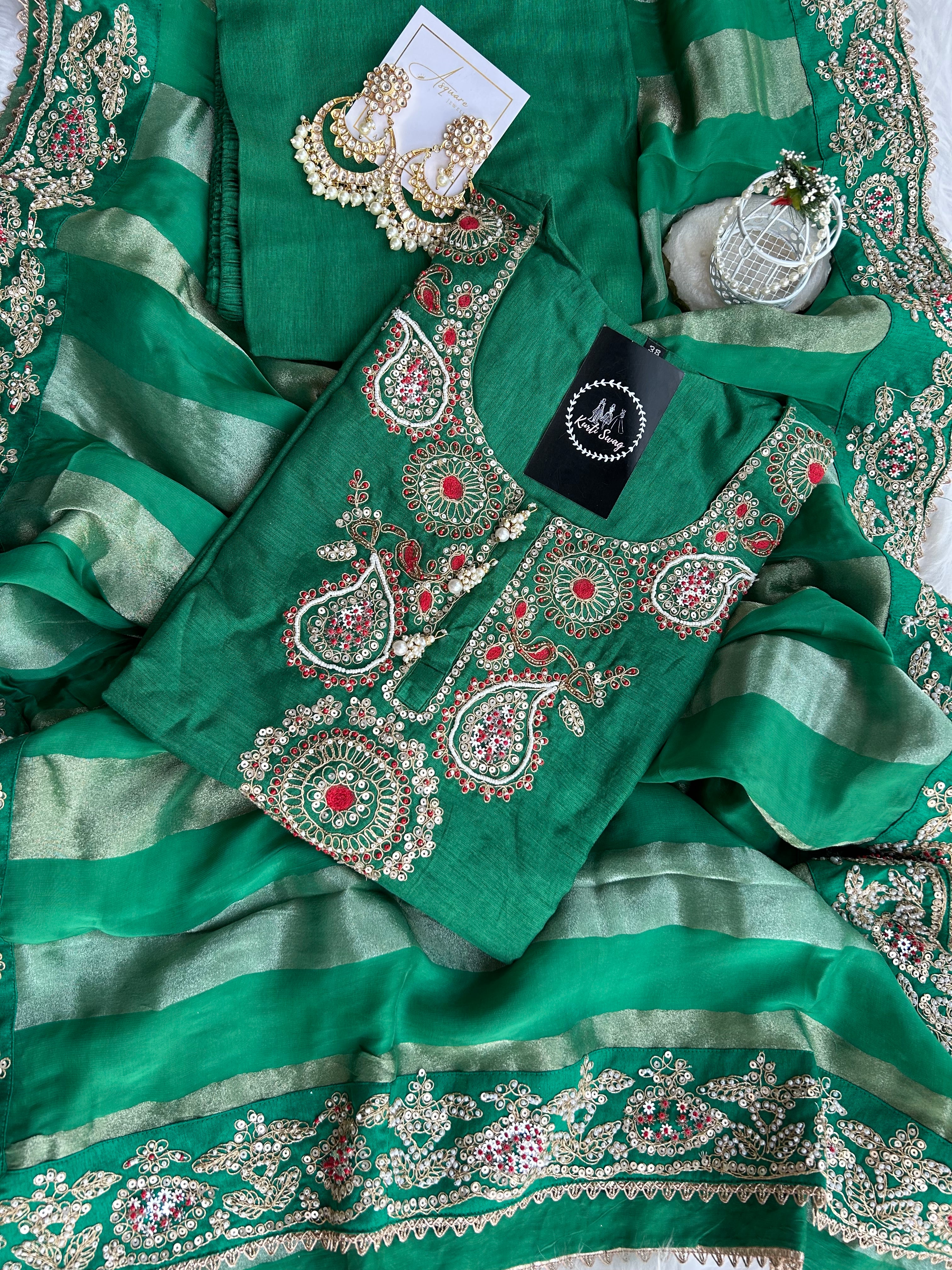 “RIWAAYAT ” Premium Dola Silk Suit Set 💕✨ | KurtiSwag