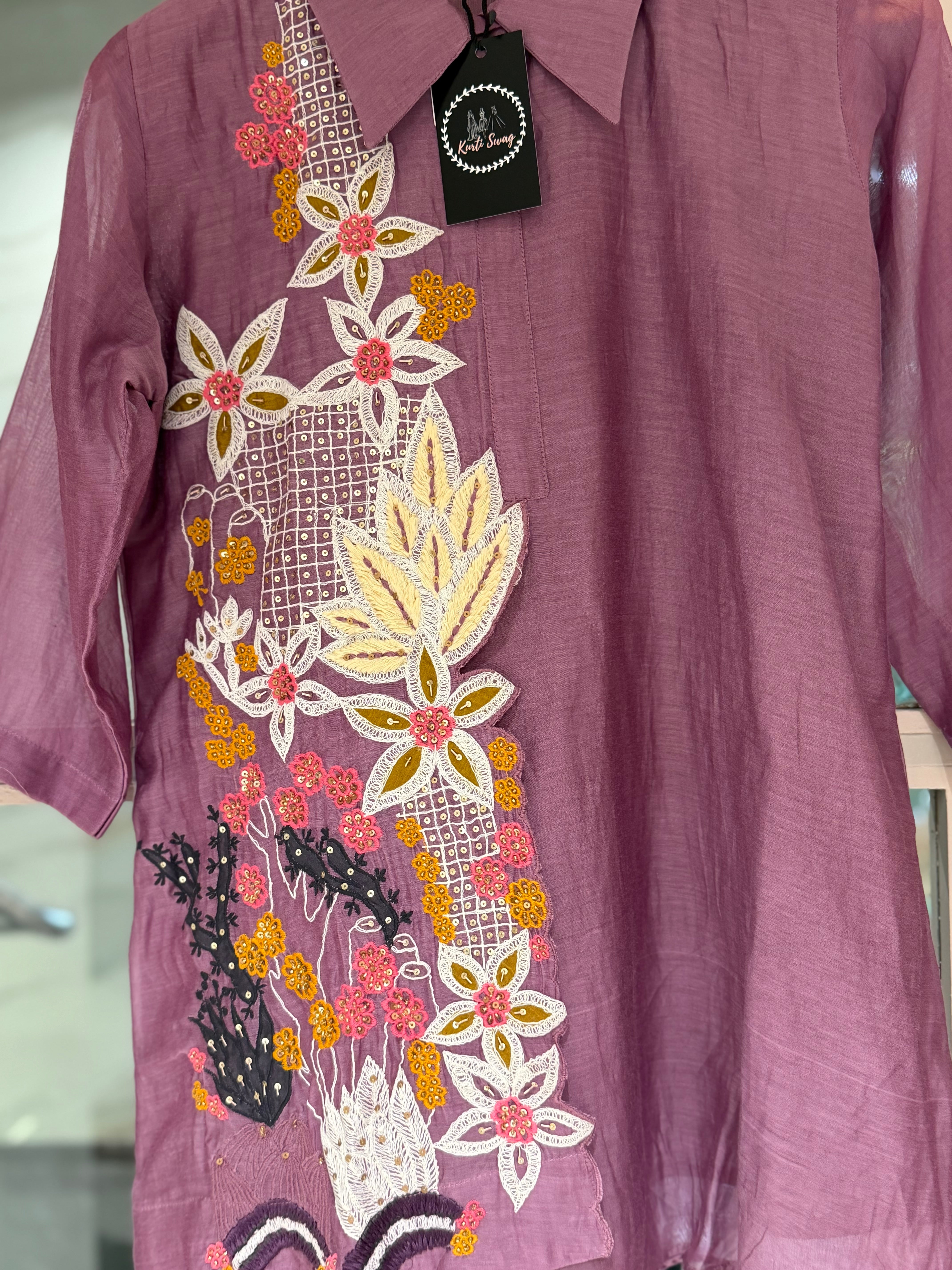 “IRA” Designer Mul Chanderi Coord Set 💕✨ | KurtiSwag