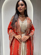 “KIMDARSHAN” Indo Western Drape Skirt Set ✨♥️ | KurtiSwag