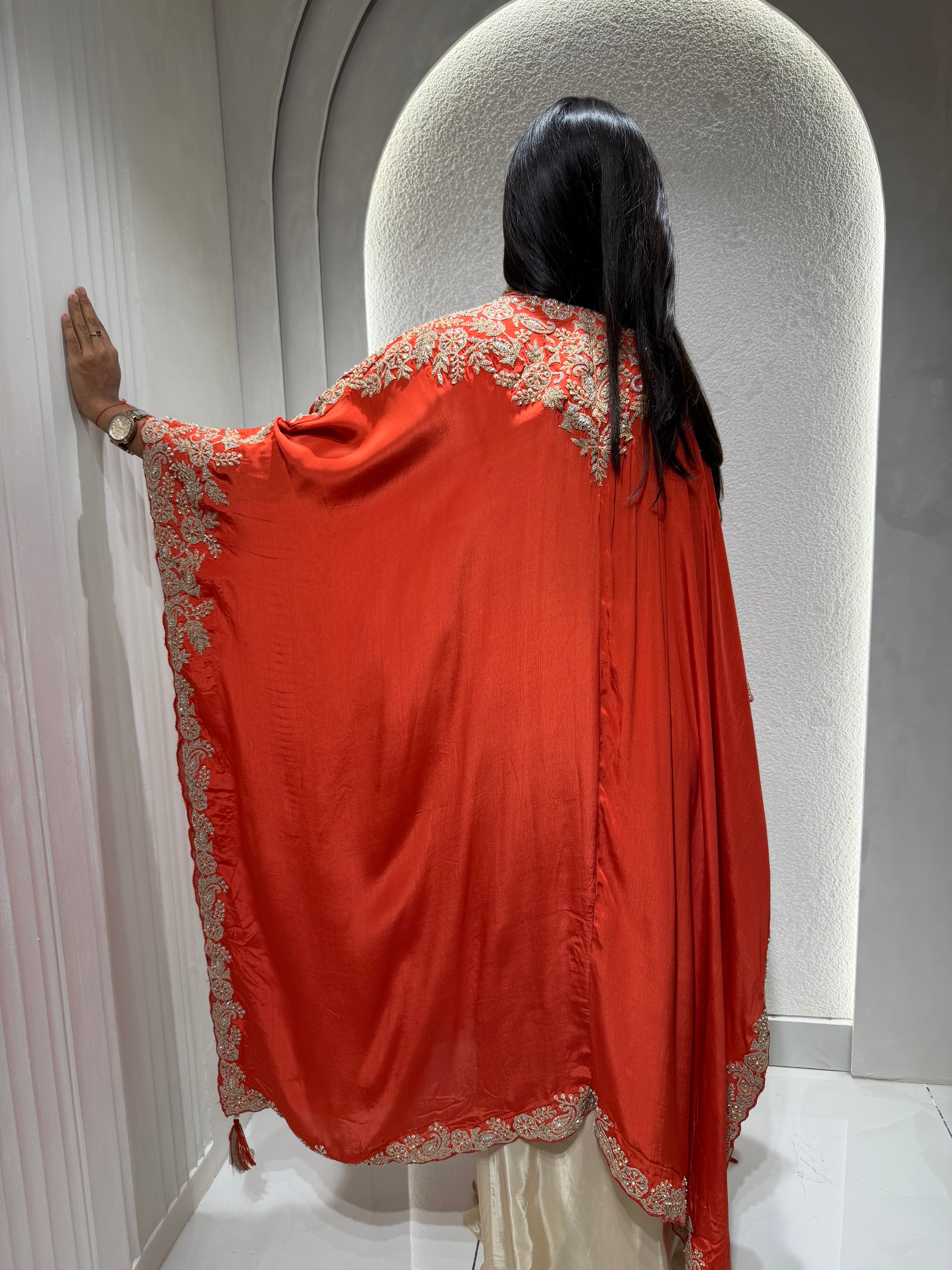 “KIMDARSHAN” Indo Western Drape Skirt Set ✨♥️ | KurtiSwag