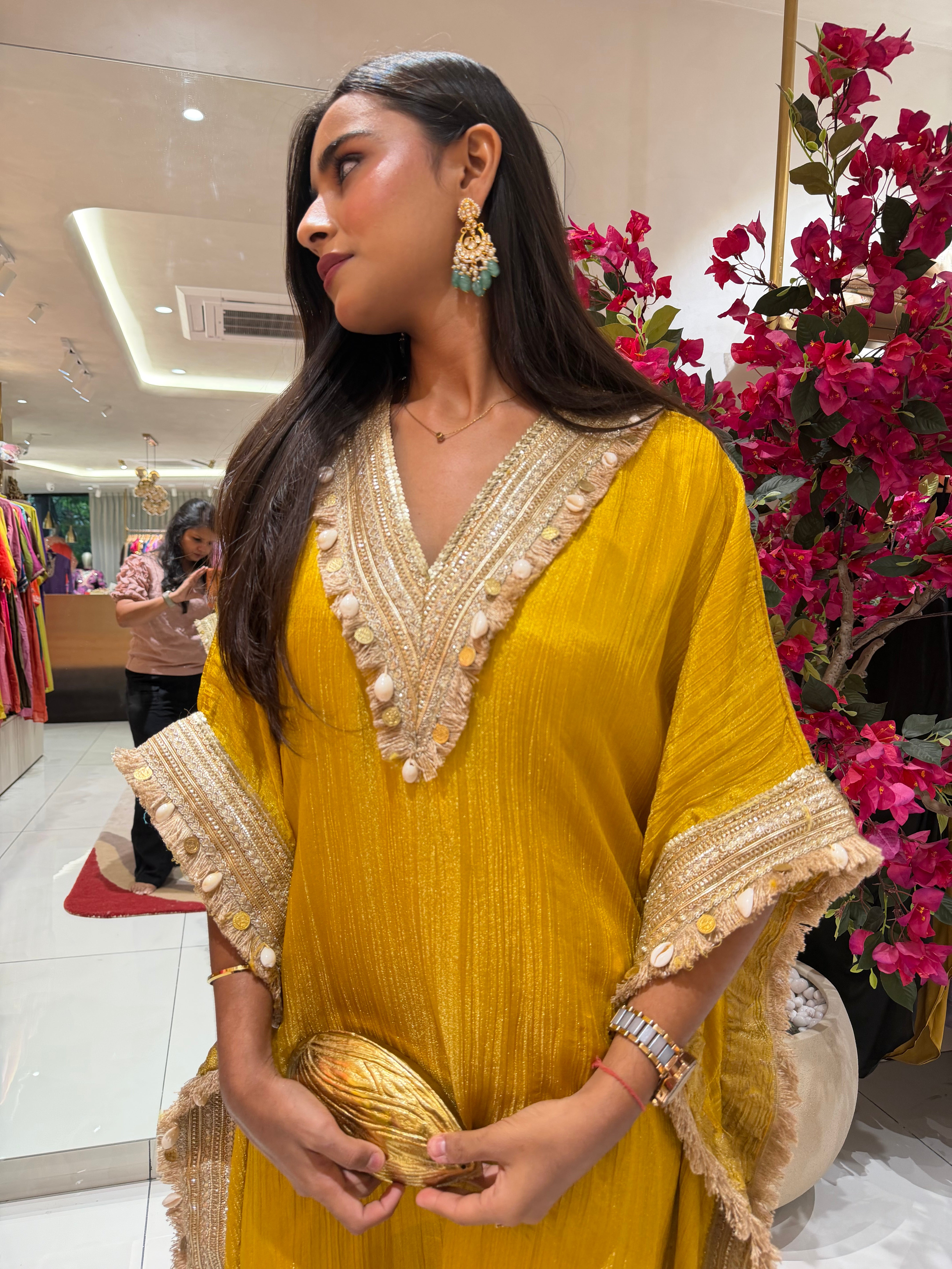 “IDHIRA” Crush tissue Kaftan Set ✨♥️ | KurtiSwag