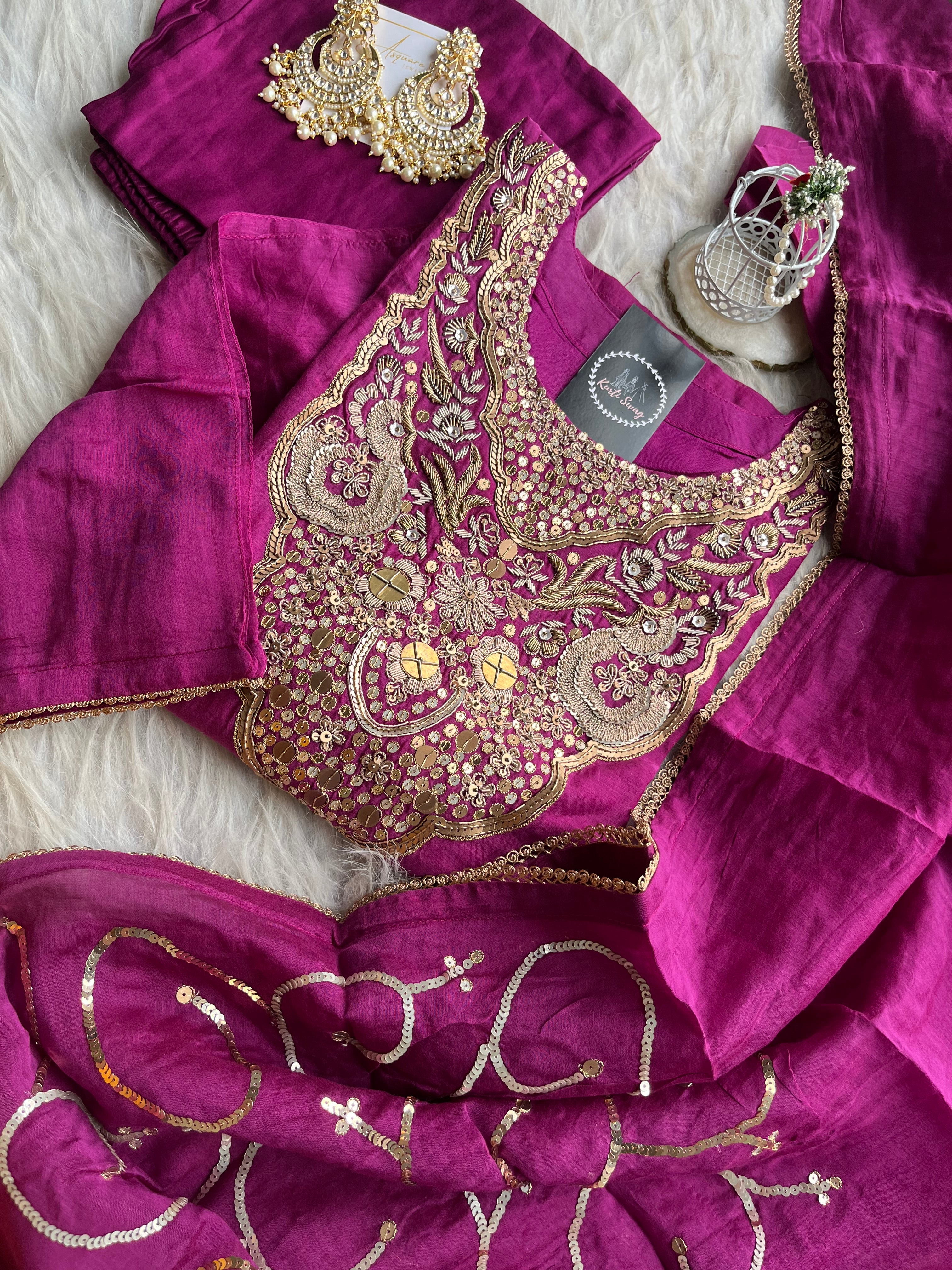 “SAMRAKSHA” Premium Festive Suit Set In Mul Chanderi ✨💕 | KurtiSwag