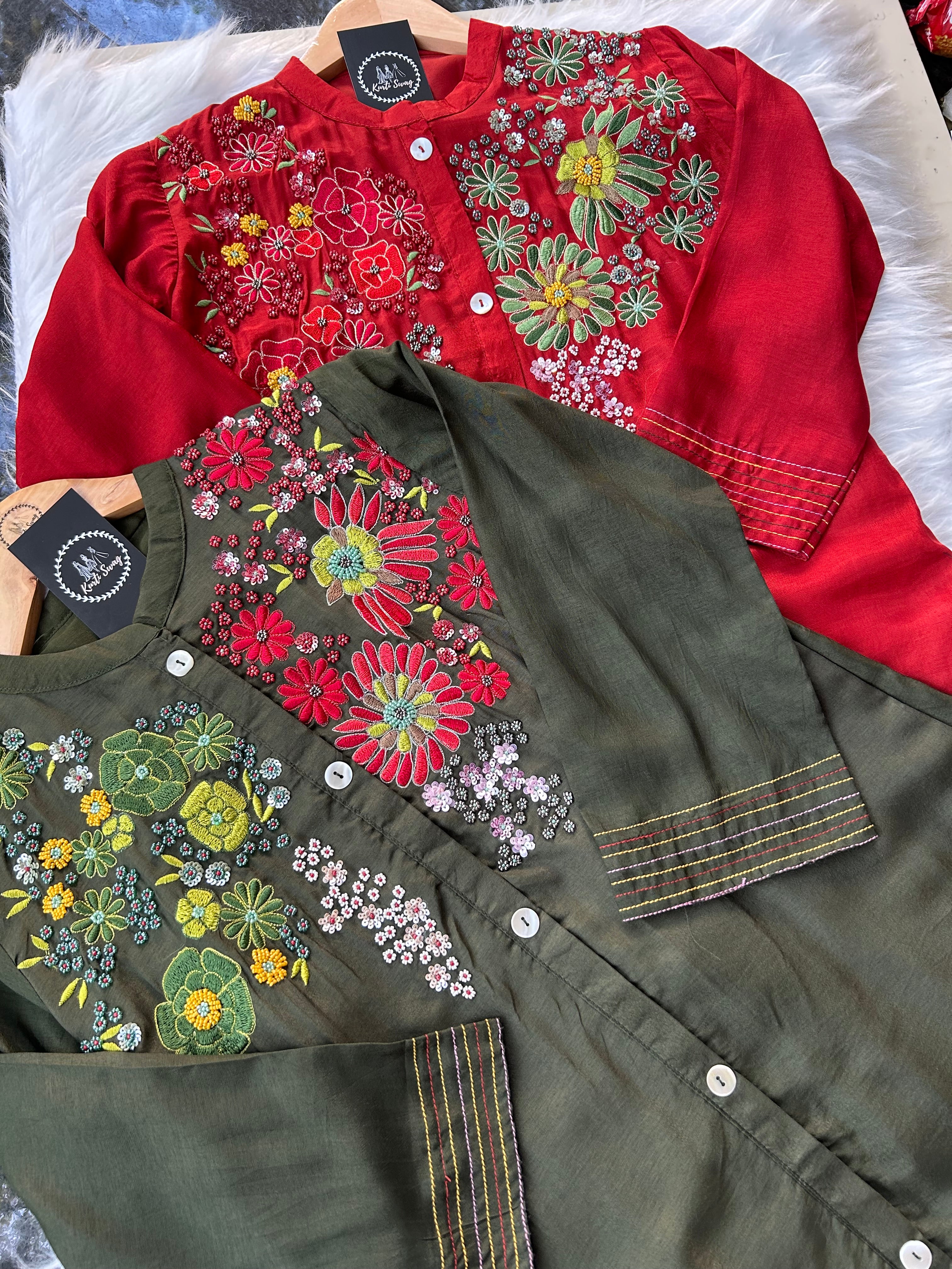 “SUNEHRI” Mul Chanderi Coord Set✨❤️ | KurtiSwag