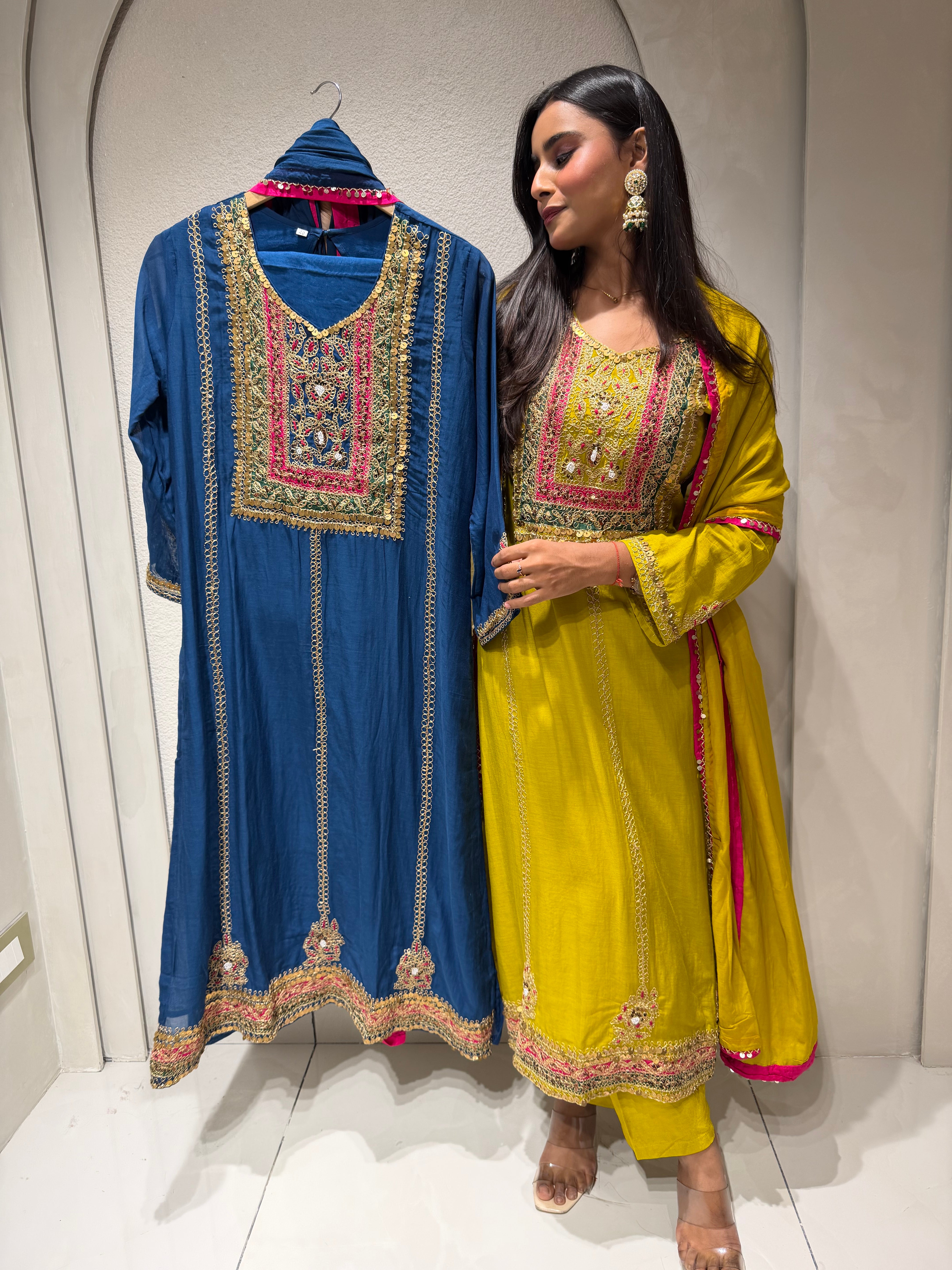 “SAMYUKTA” Amul Chanderi Festive Suit Set 💕 | KurtiSwag